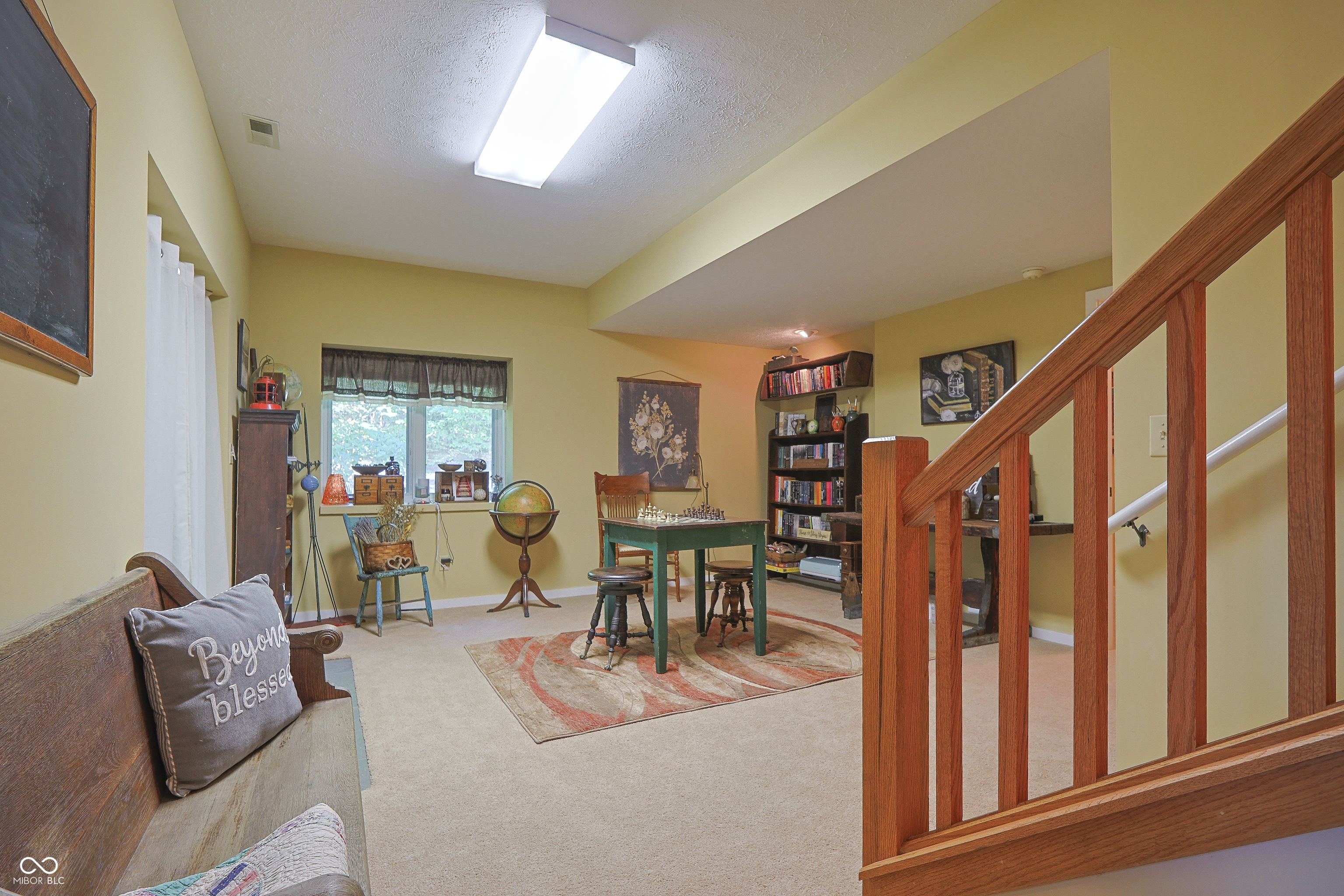 Custom red oak timber-frame home with Lake Monroe views, located in Sa – image 43