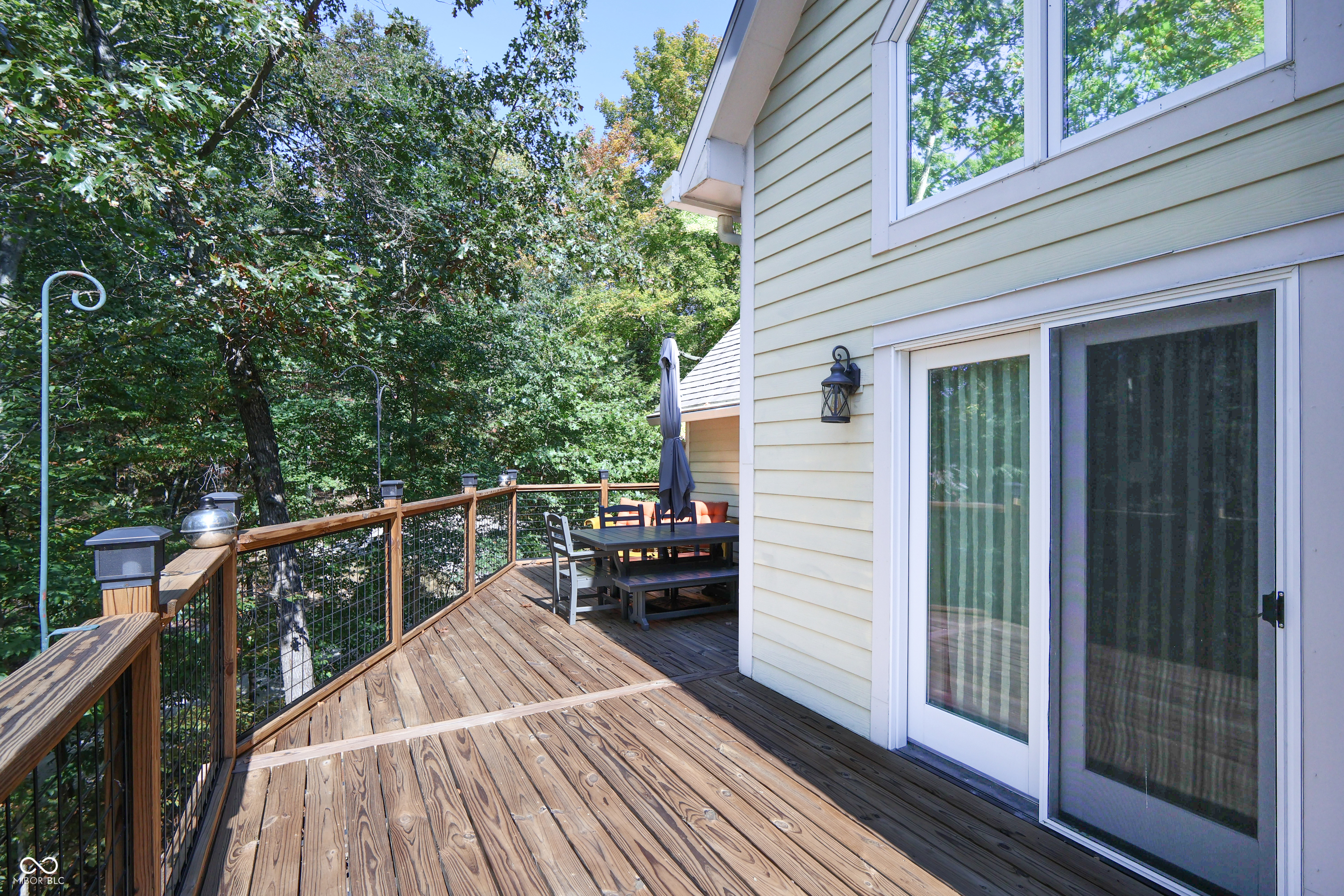 Custom red oak timber-frame home with Lake Monroe views, located in Sa – image 52