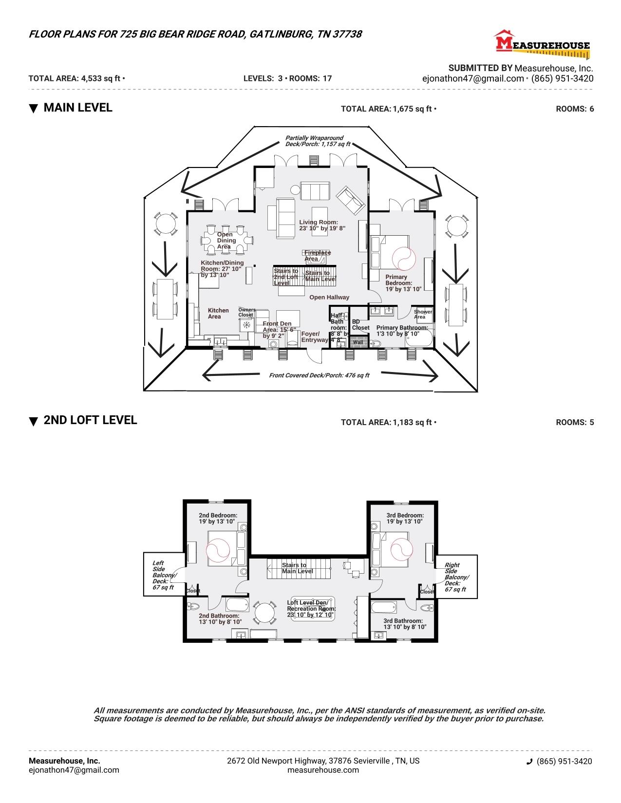 725 725 Big Bear Ridge Road, Gatlinburg, Tennessee, 37738, USA, 5 Bedrooms Bedrooms, ,6 BathroomsBathrooms,Residential,For Sale,725 Big Bear Ridge Road,308006