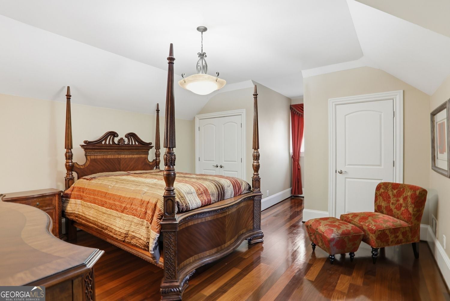 Set on 3.8 beautifully manicured acres, this elegant gated estate offe – image 101