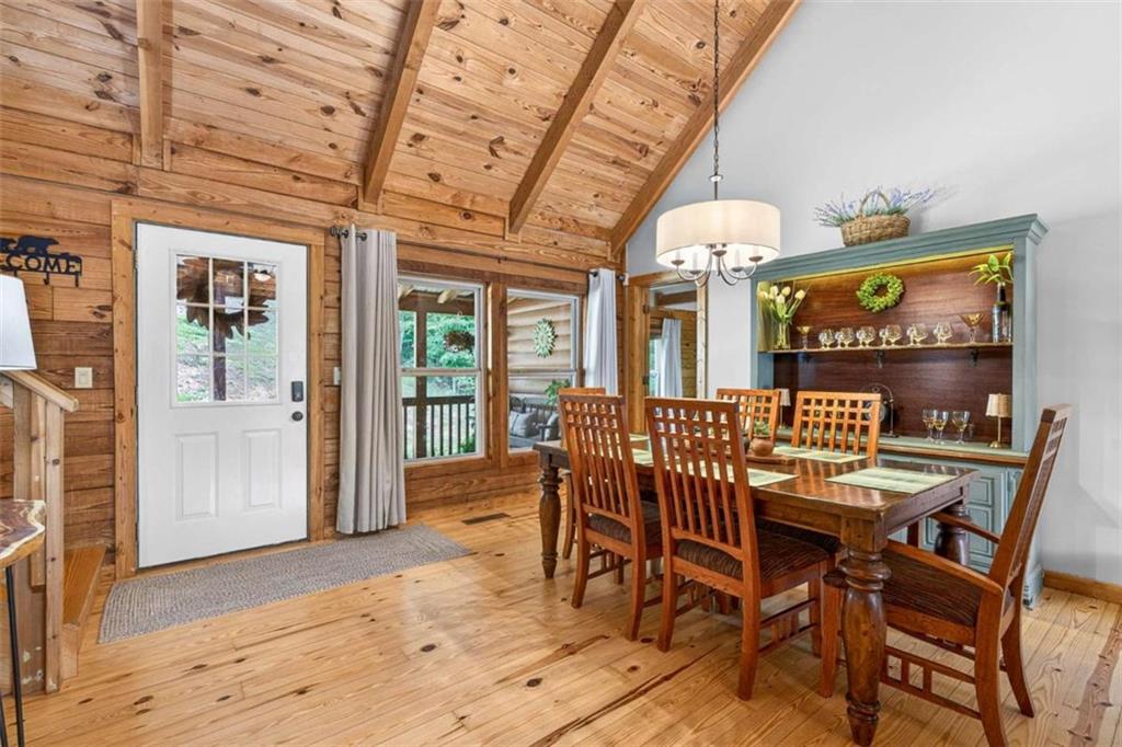 Fully furnished true log home on 5.78 private wooded acres in sought-a – image 14