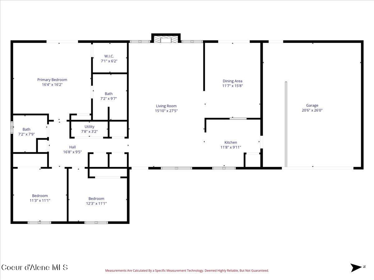 416 416 S Timber LN, Post Falls, Idaho, 83854, USA, 3 Bedrooms Bedrooms, ,2 BathroomsBathrooms,Residential,For Sale,416 S Timber LN,26-6682