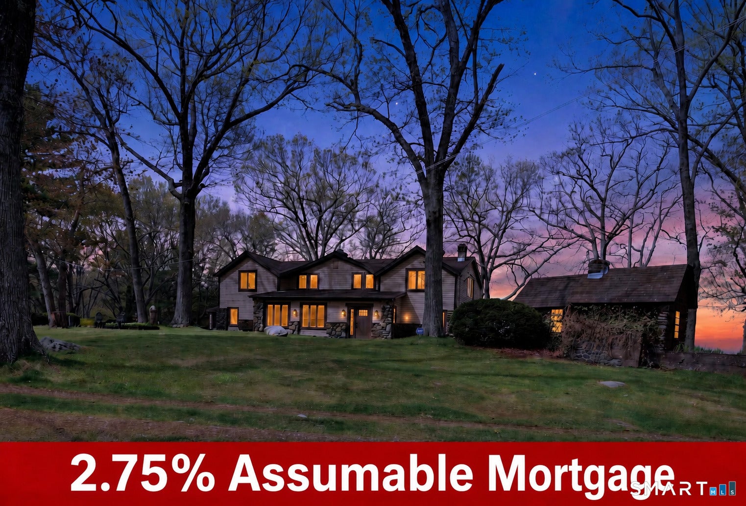 Tucked away on over 6 serene acres with a beautiful creek running thro – image 1