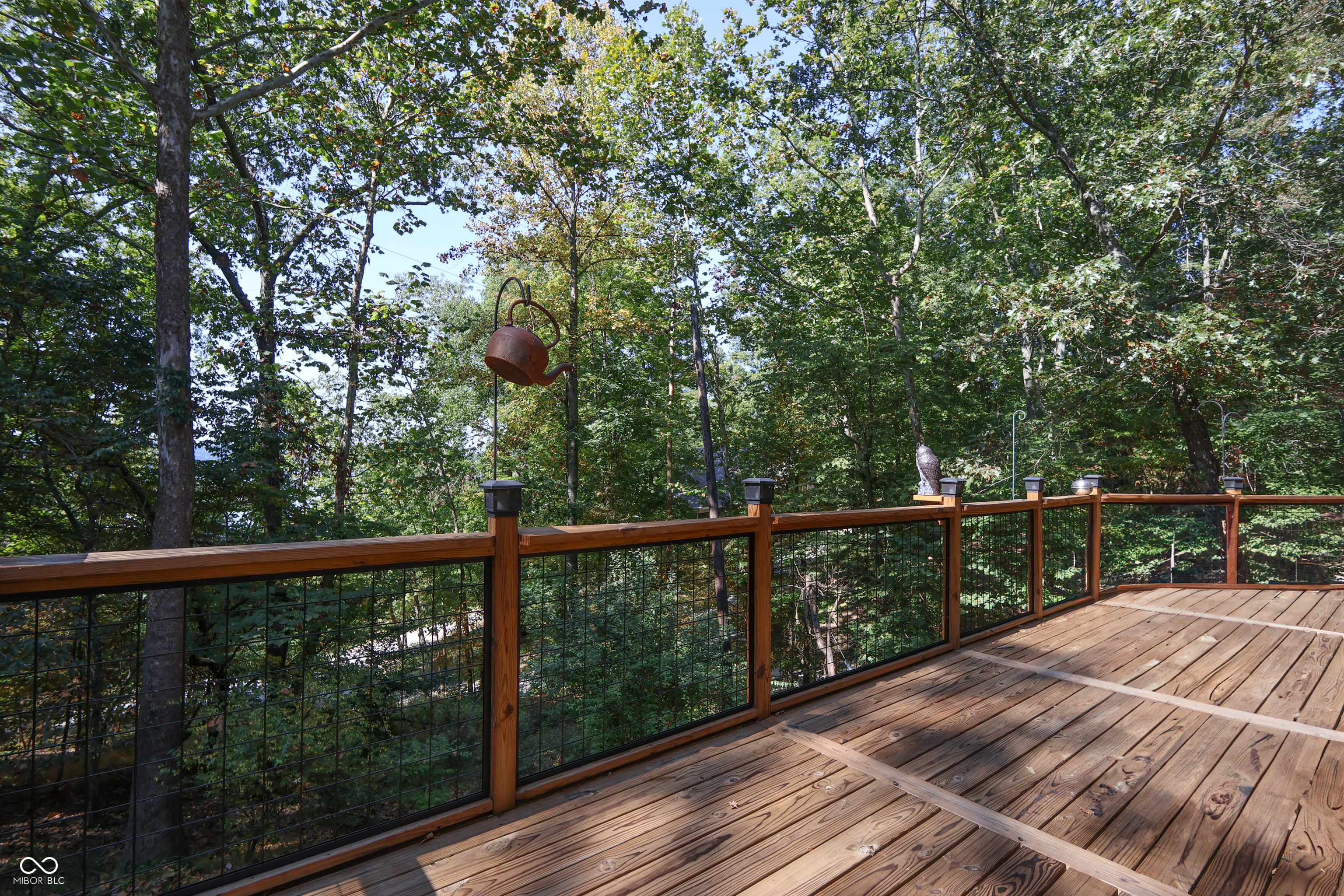 Custom red oak timber-frame home with Lake Monroe views, located in Sa – image 6