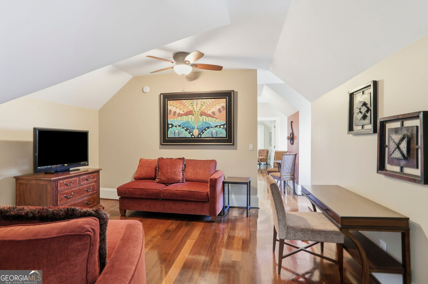 Set on 3.8 beautifully manicured acres, this elegant gated estate offe – image 97