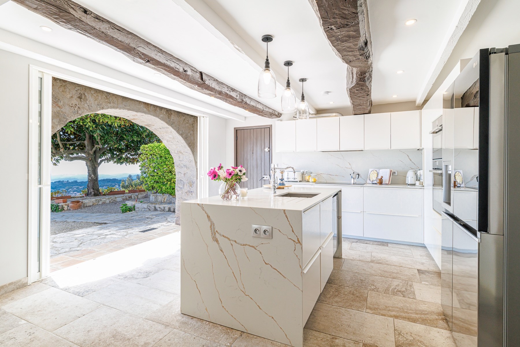  Vence stone house with panoramic sea views and development potential near Nice … - 物件實景