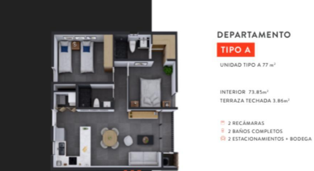 Cumbres, Monterrey, Nuevo León, 64610, Mexico, 2 Bedrooms Bedrooms, ,2 BathroomsBathrooms,Residential,For Sale,Cumbres,1441202