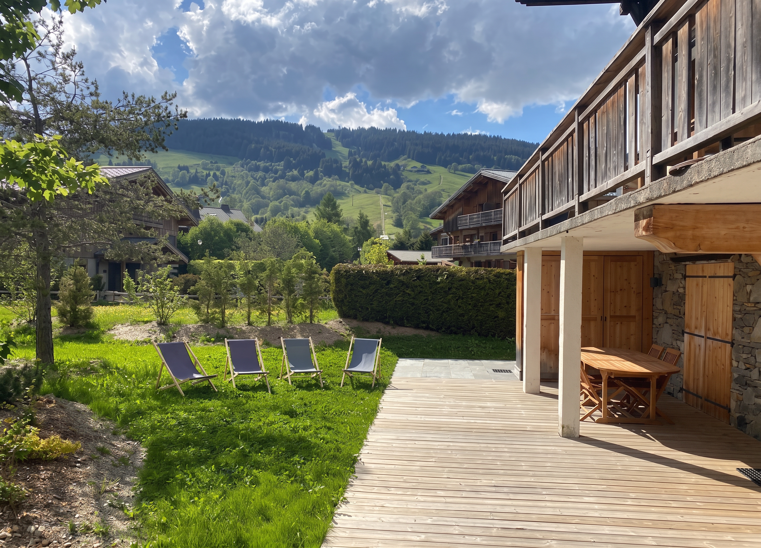  Ancolie Apartment in Megève – South-Facing Terrace and Mountain Views - 物件實景