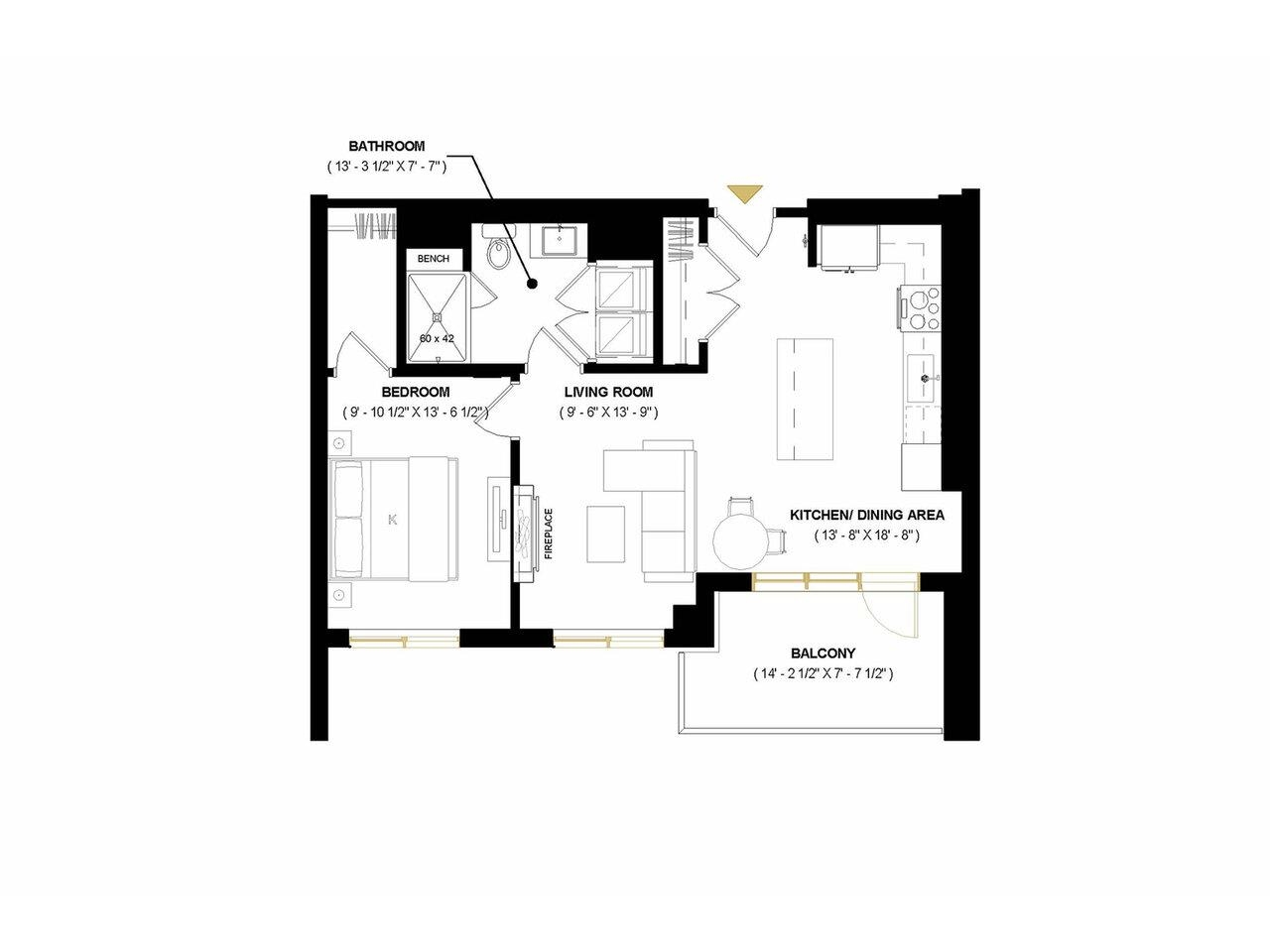 Burlington, Vermont, 05401, United States, 1 Bedroom Bedrooms, ,Residential,For Sale,1711937