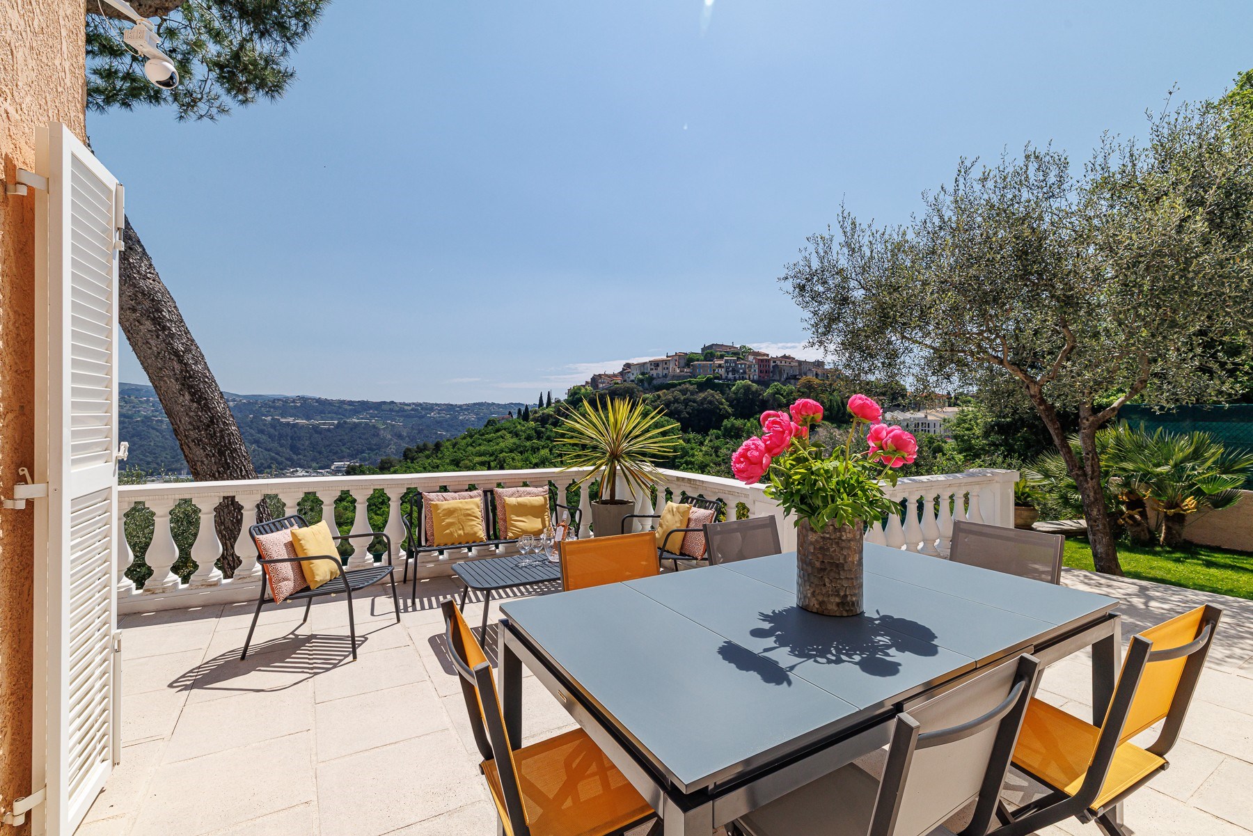  Gattières Provençal villa with panoramic views, pool and olive grove near Nice - 物件實景