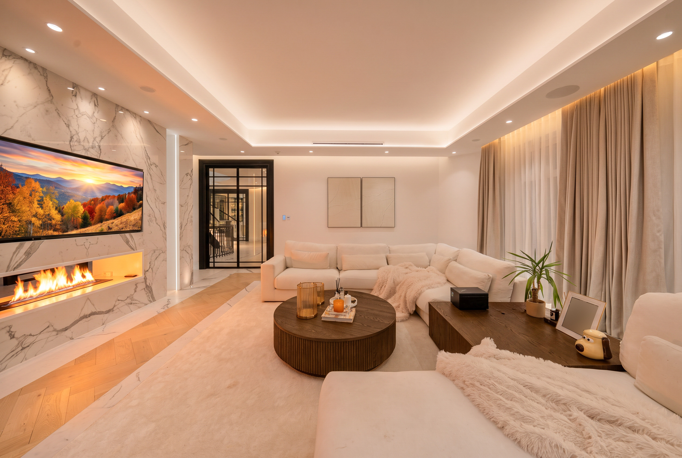  A six-bedroom St George’s Hill house with a private spa and rising-floor pool - 物件實景