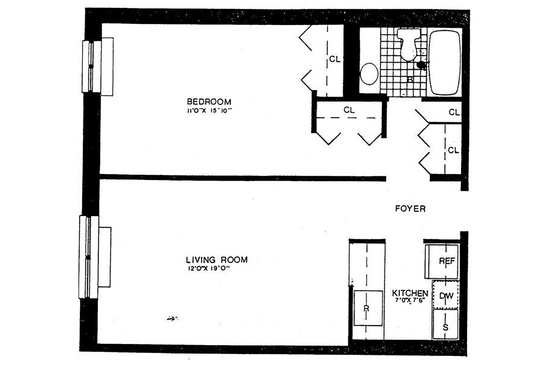 Renovated 1 Bedroom 