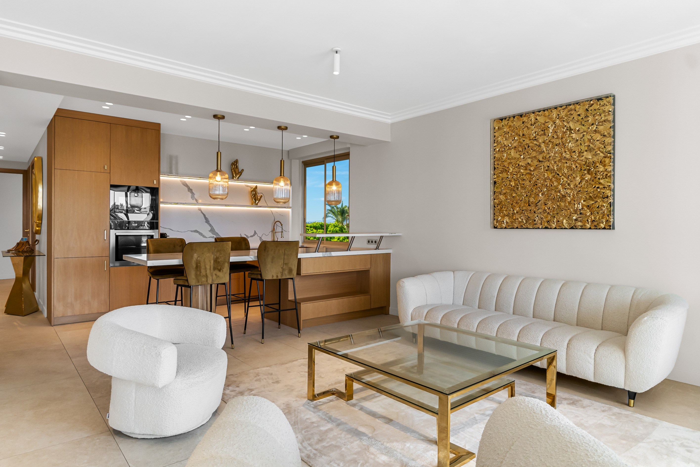  2-bedroom apartment for sale on the Croisette in Cannes, 97 sqm, terraces - 物件實景