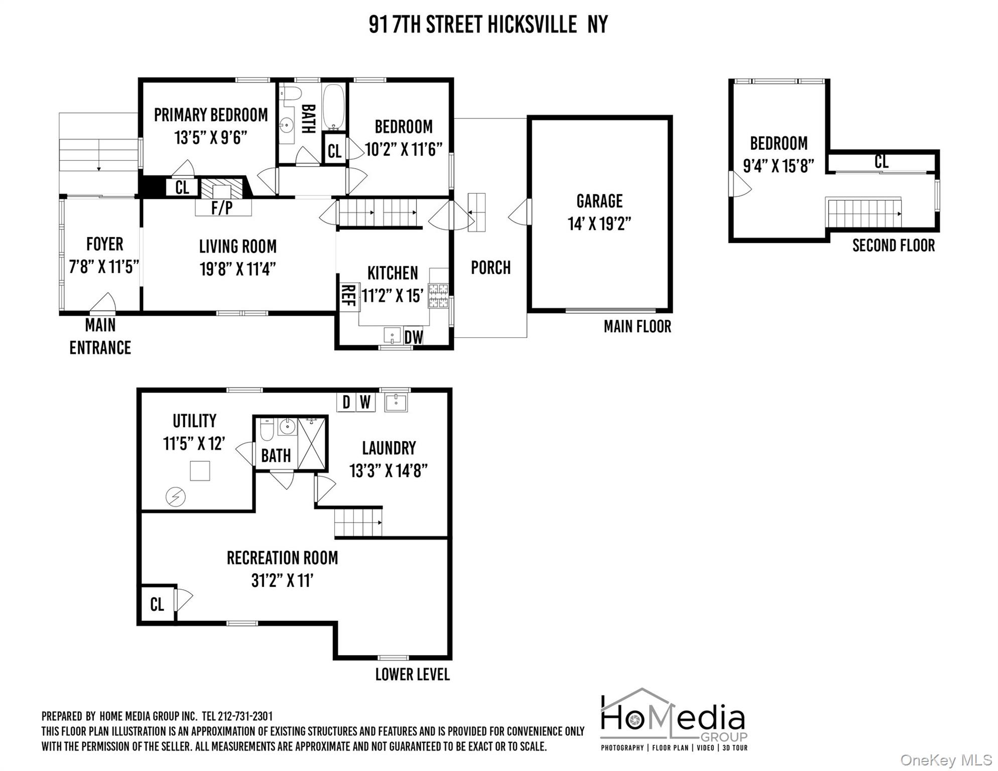 Hicksville, New York, 11801, United States, 3 Bedrooms Bedrooms, ,2 BathroomsBathrooms,Residential,For Sale,1950736