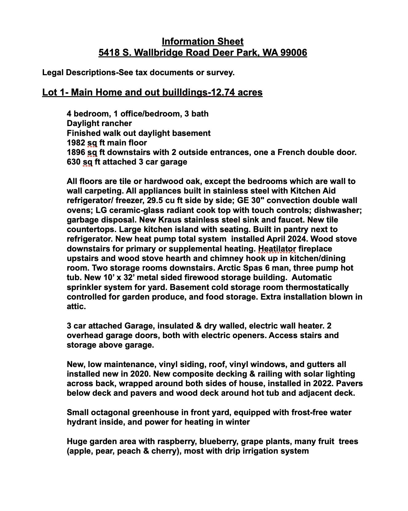 Deer Park, Washington, 99006, United States, 4 Bedrooms Bedrooms, ,3 BathroomsBathrooms,Residential,For Sale,1992007