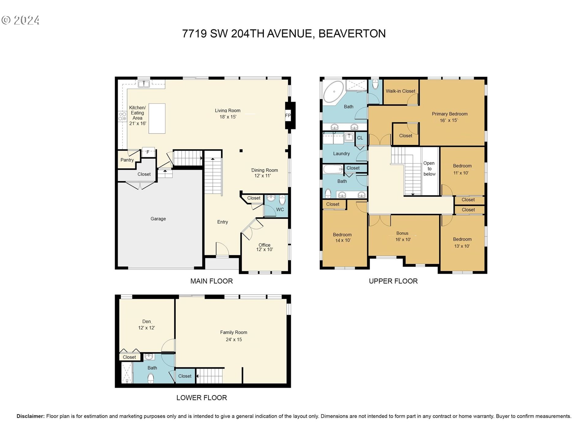 7719 SW 204th Ave, Beaverton, Oregon, 97007, United States, 4 Bedrooms Bedrooms, ,3 BathroomsBathrooms,Residential,For Sale,7719 SW 204th Ave,1622634
