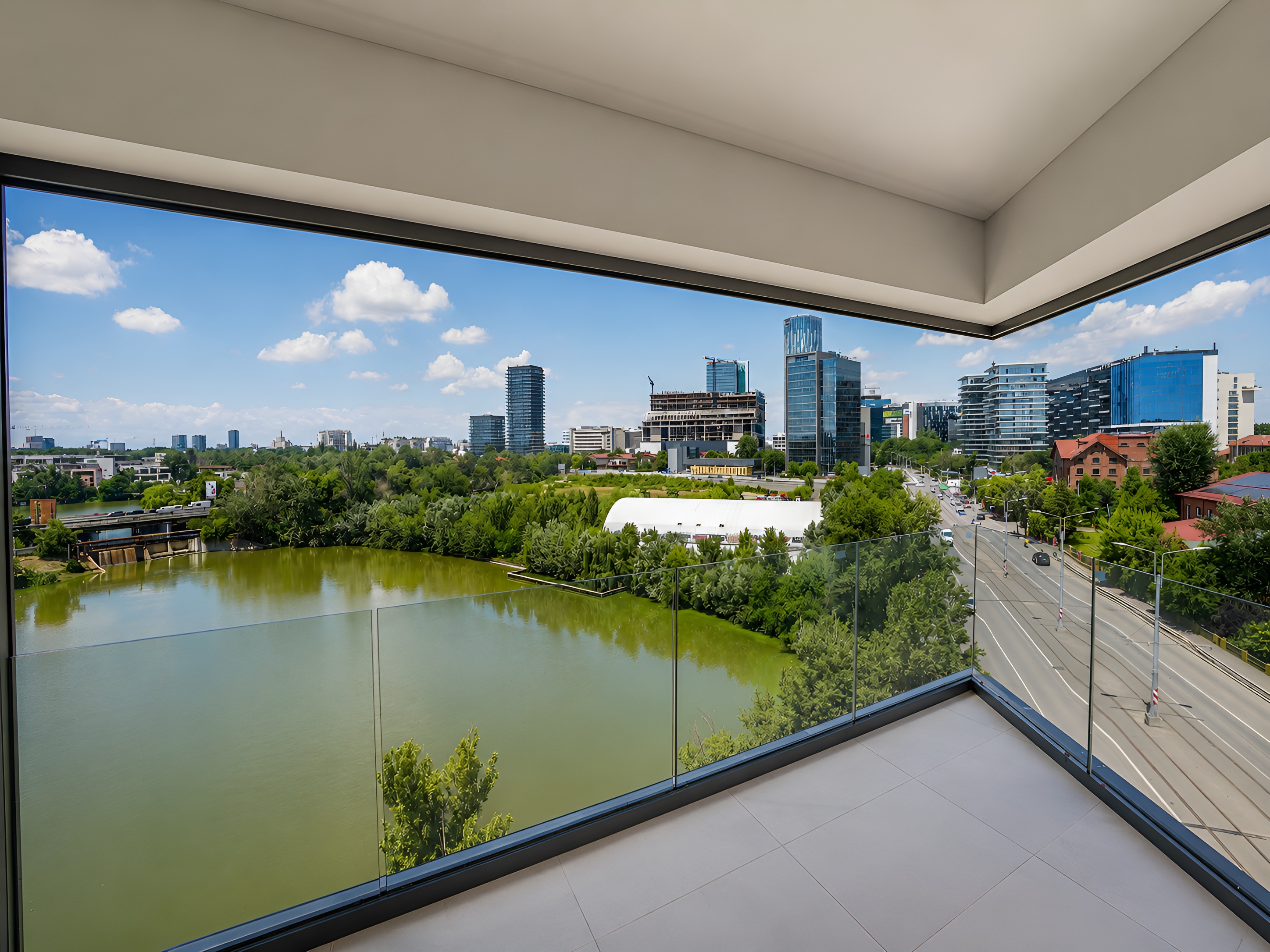  Lakefront Duplex Penthouse with a Panoramic Terrace on Lake Floreasca - 物件實景