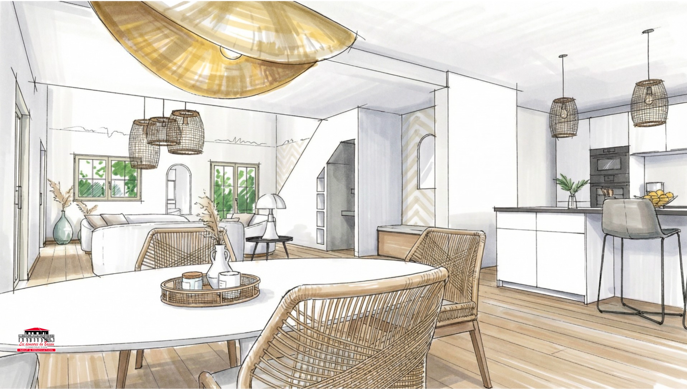  IN THE HEIGHTS OF THE MOULLEAU - FAMILY HOME - 800 METERS FROM THE BEACHES - 物件實景