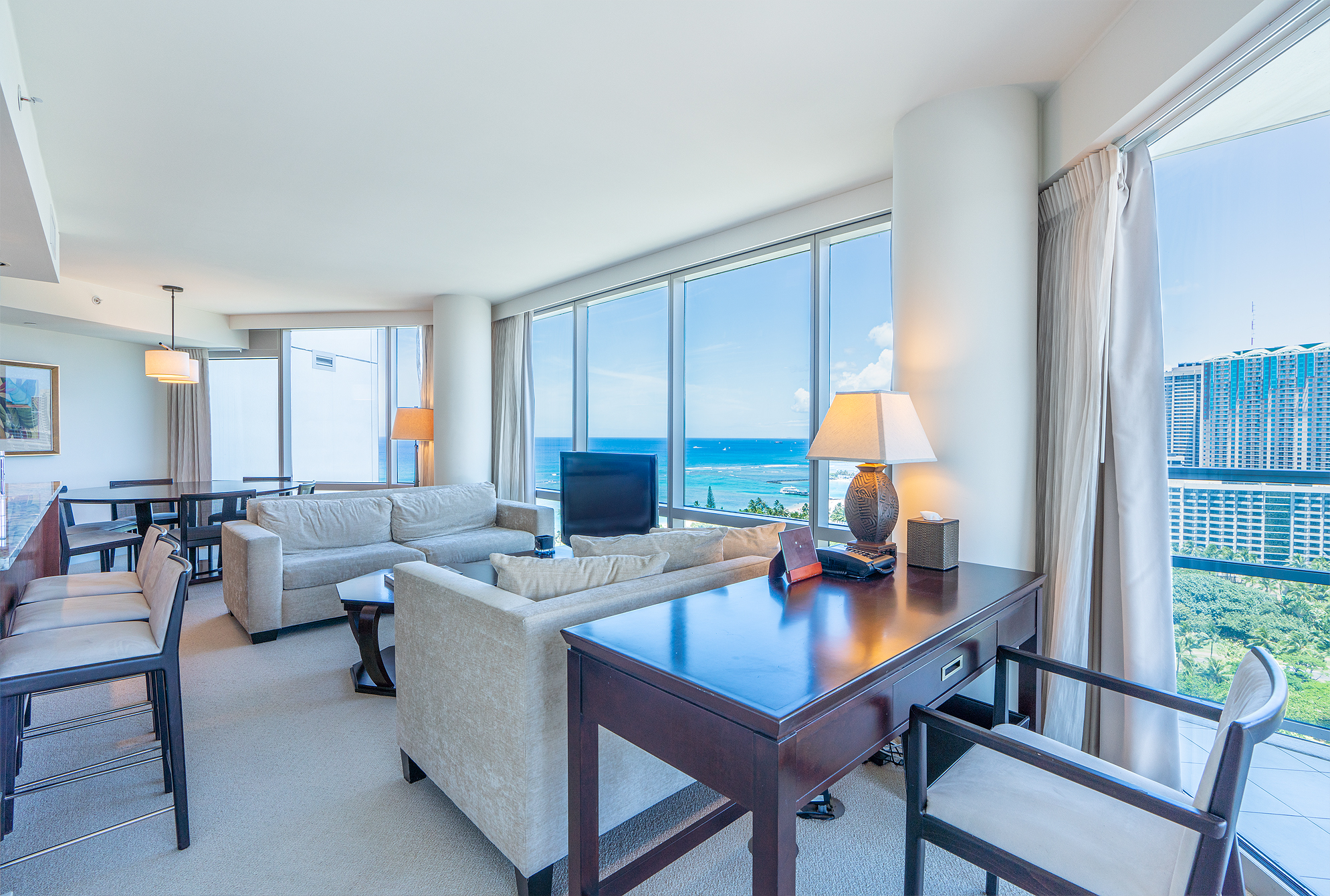 Trump Tower Waikiki, Coastline, Garden, Ocean, Sunset views 