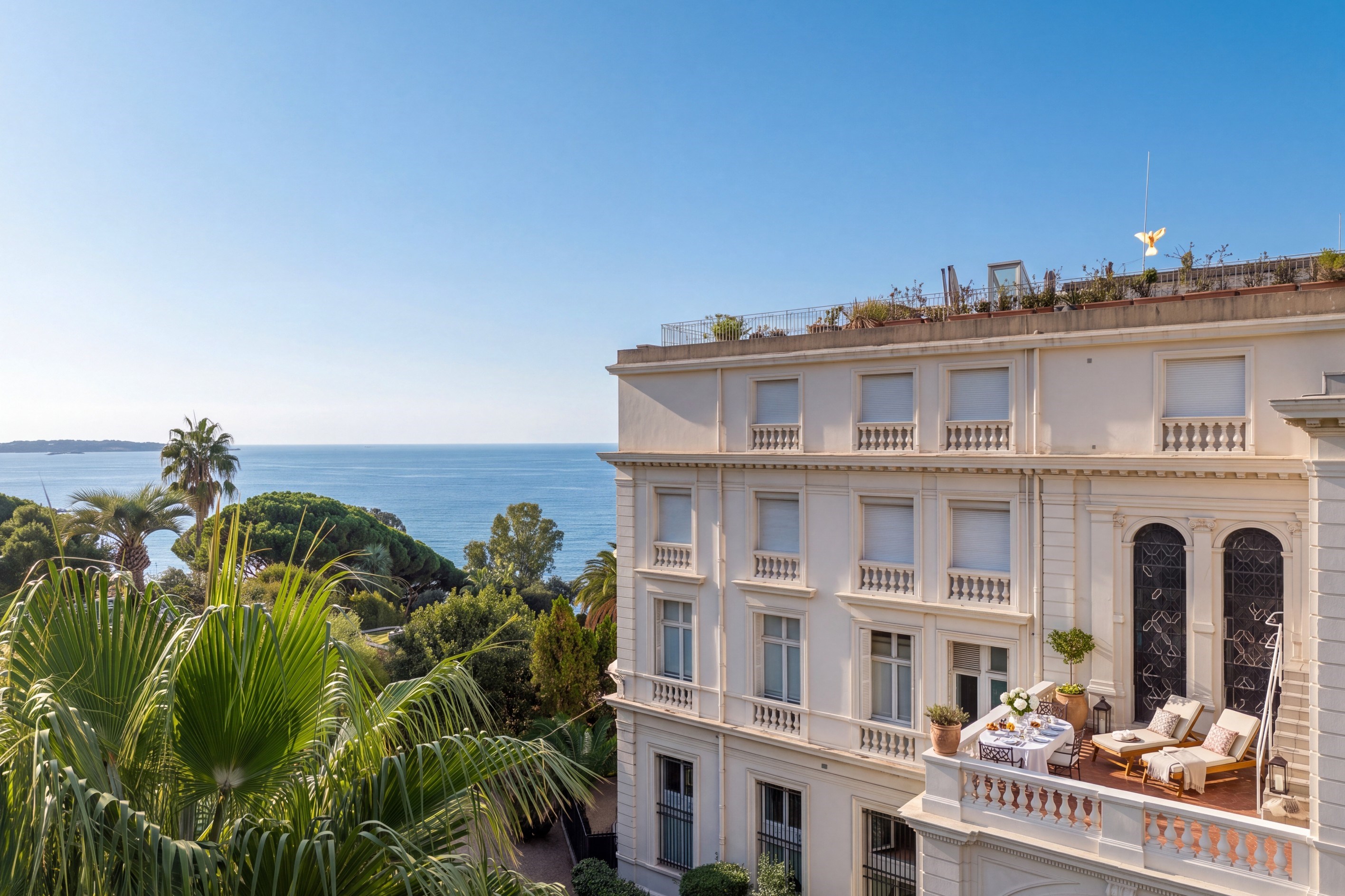  Renovated two bedroom apartment with sea views in Cannes Basse Californie - 物件實景