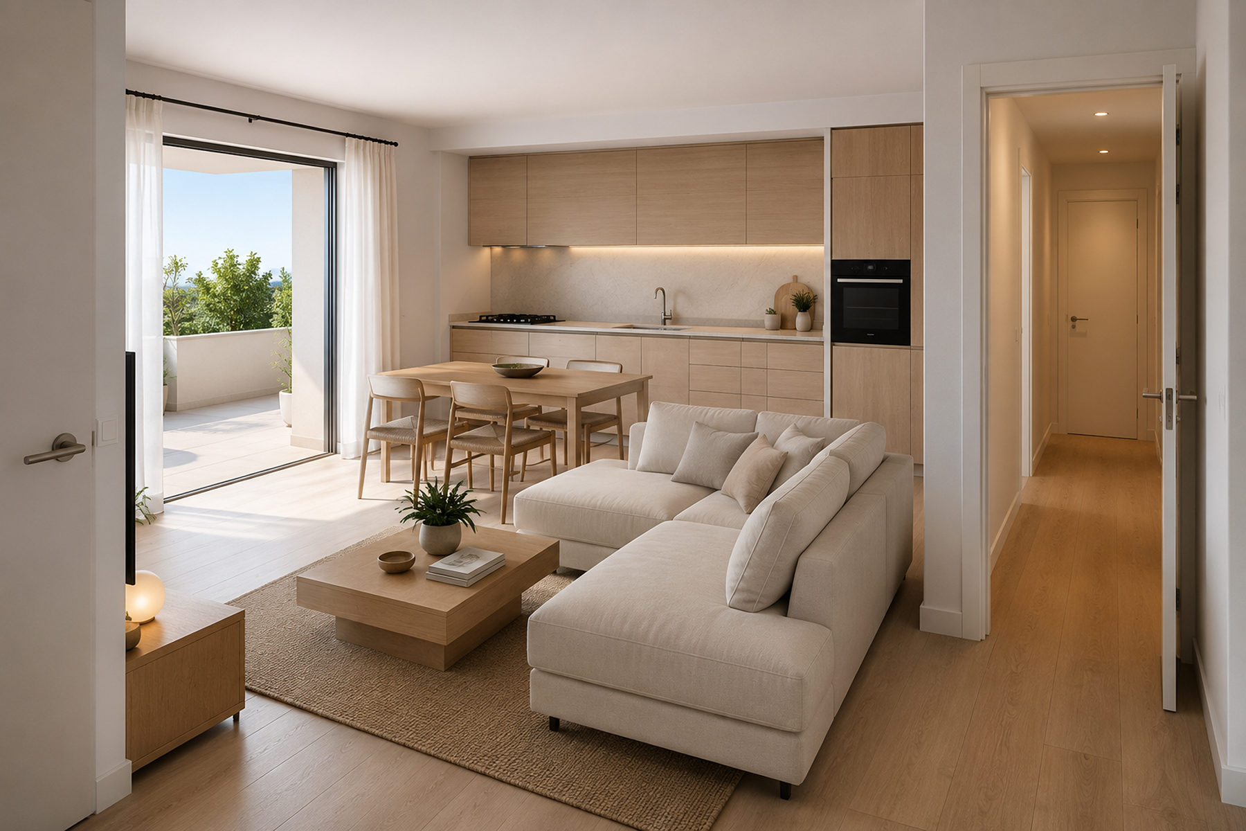  2-bedroom flat with small terrace, fully renovated and ready to move in - 物件實景