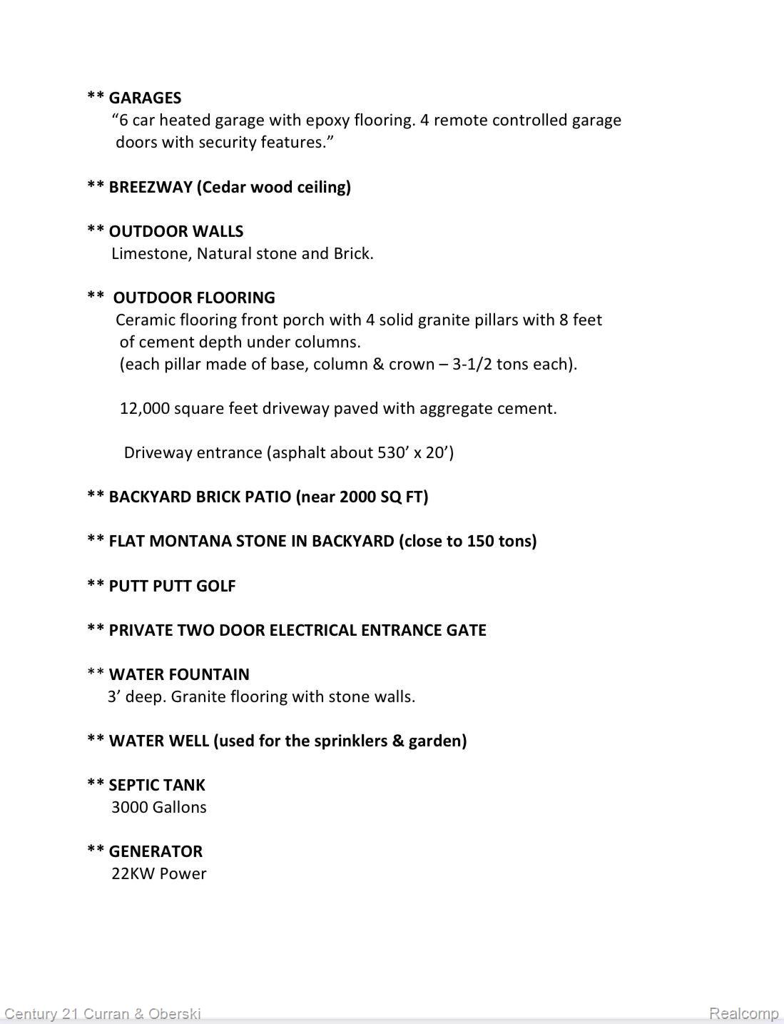 Northville Twp, Michigan, 48168, United States, 7 Bedrooms Bedrooms, ,10 BathroomsBathrooms,Residential,For Sale,1978218