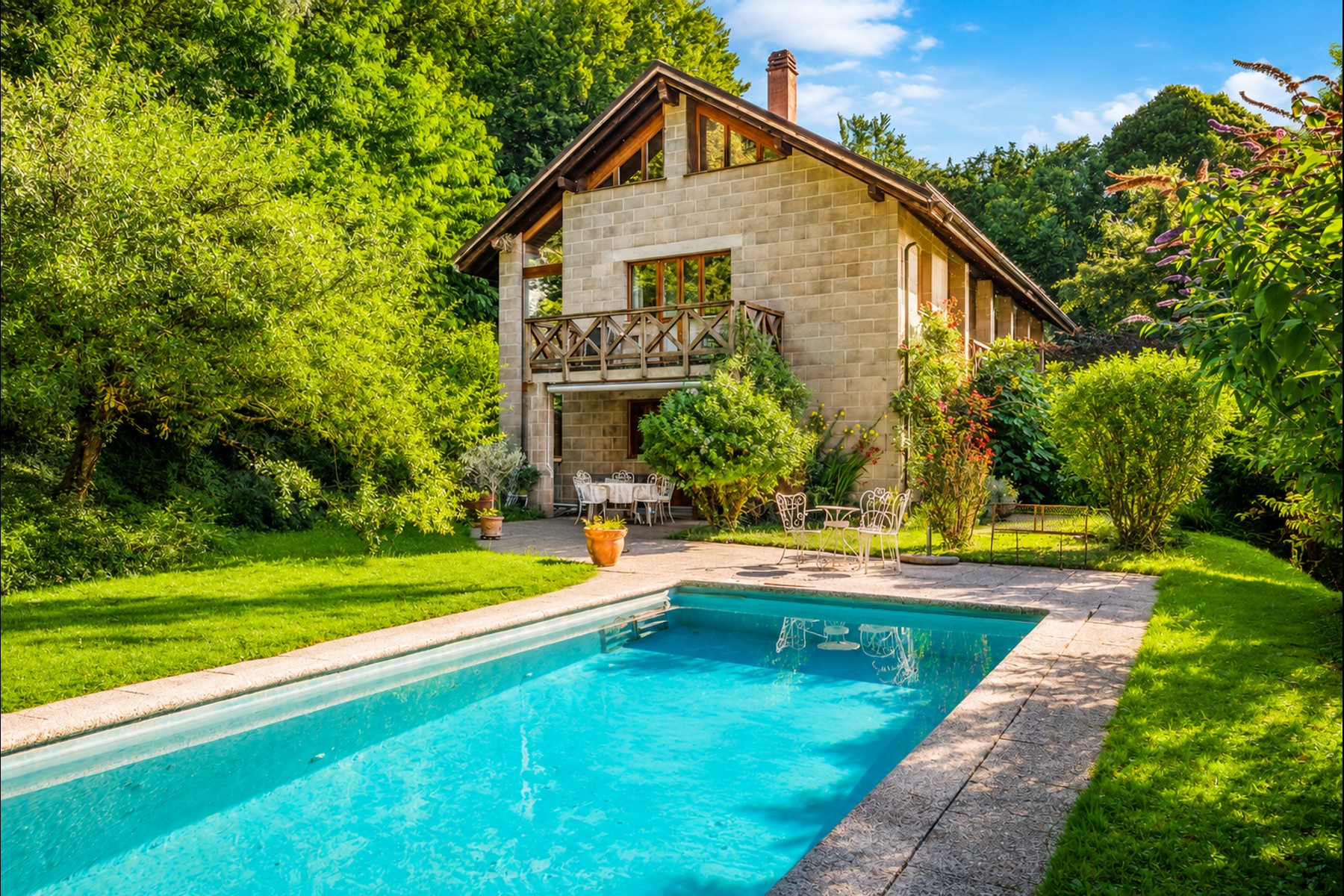  HOUSE WITH A POOL IN THE HEART OF A PASTORAL SETTING, WITH VIEWS OF THE LAKE AND - 物件實景