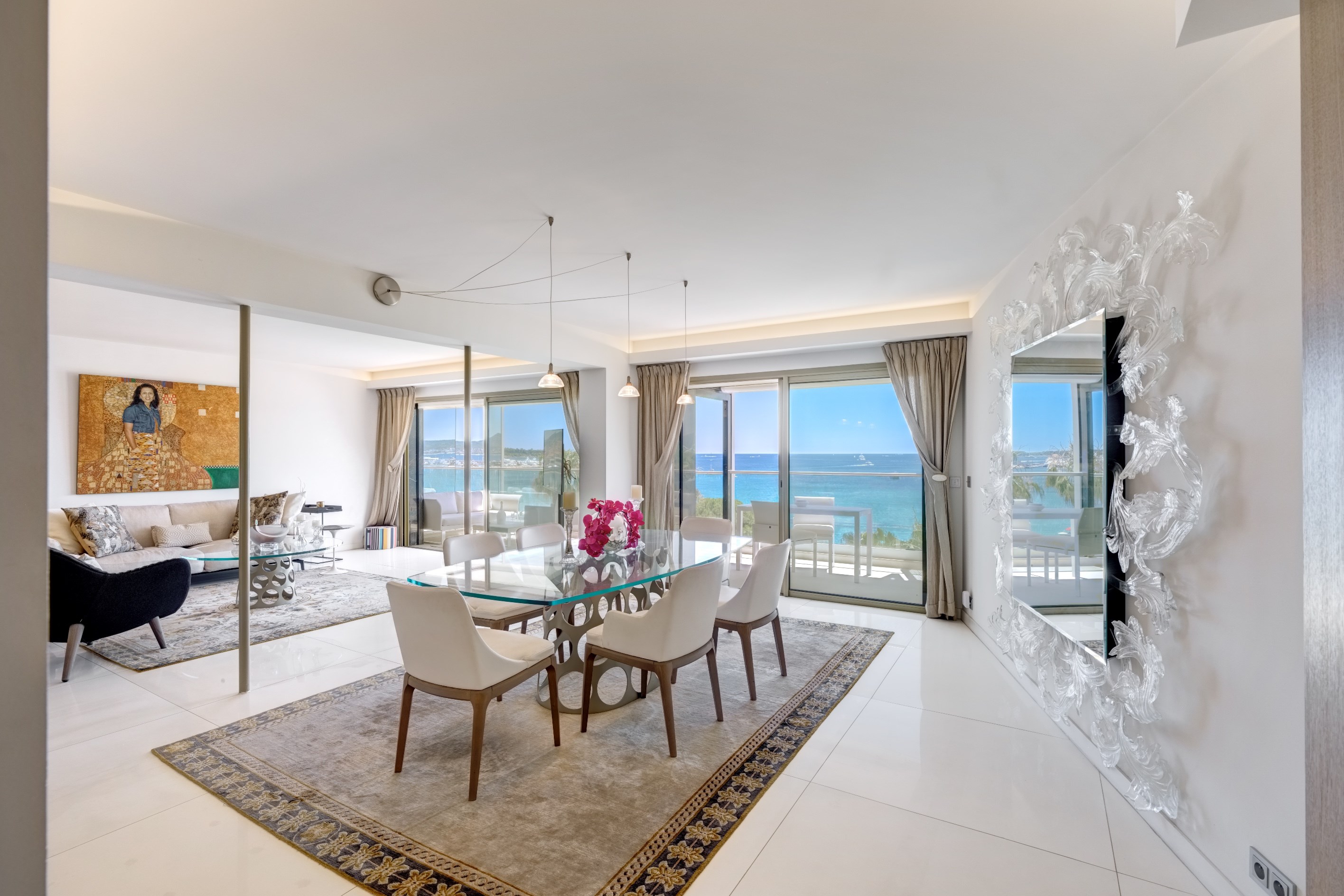  Luxury apartment on the Cannes Croisette with panoramic sea views and three sui… - 物件實景