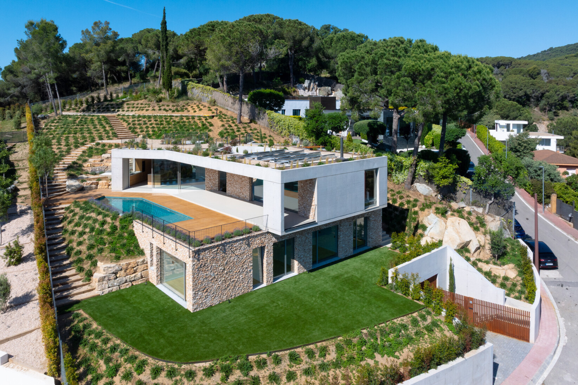  Spectacular new contemporary house with sea views in Cabrils - 物件實景