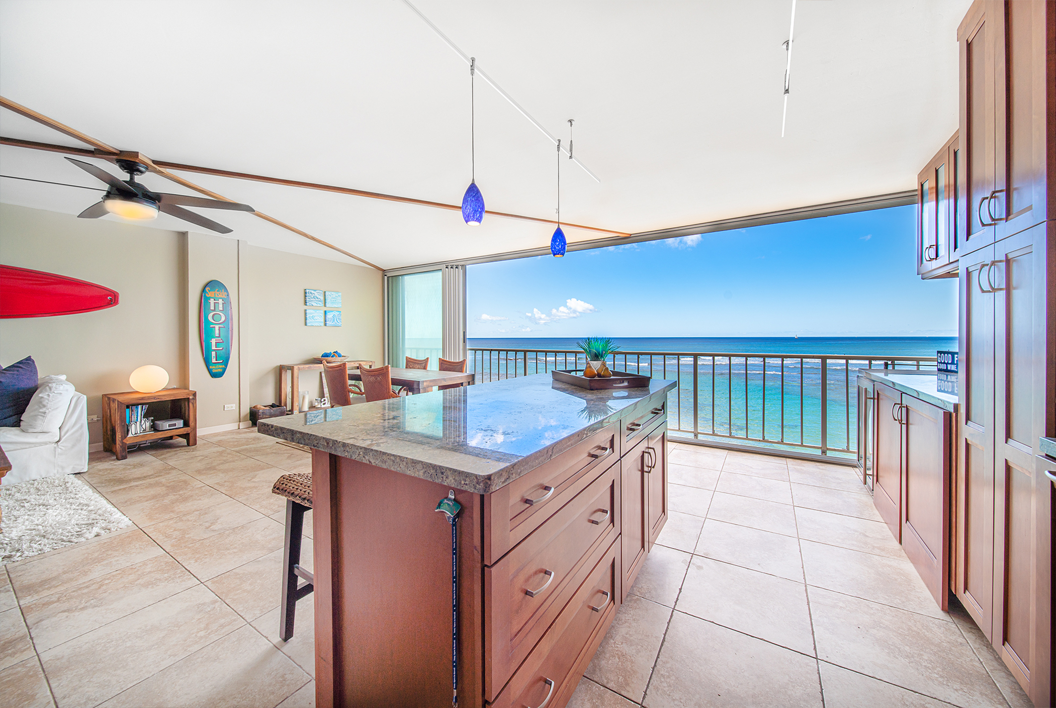 Kainalu, Diamond Head, City, Coastline, Ocean, Sunset Views 