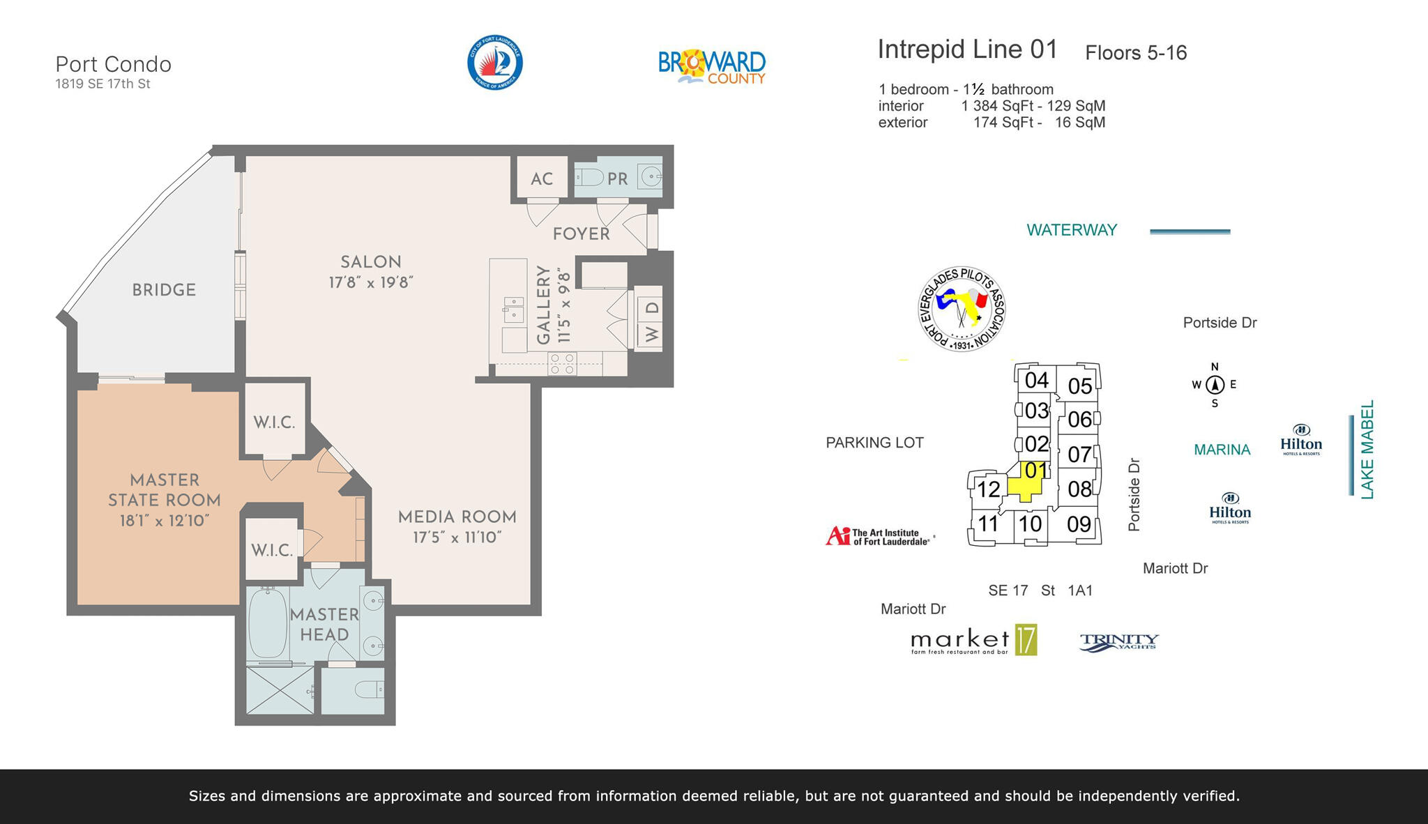 Fort Lauderdale, Florida, 33316, United States, 1 Bedroom Bedrooms, ,2 BathroomsBathrooms,Residential,For Sale,1972828
