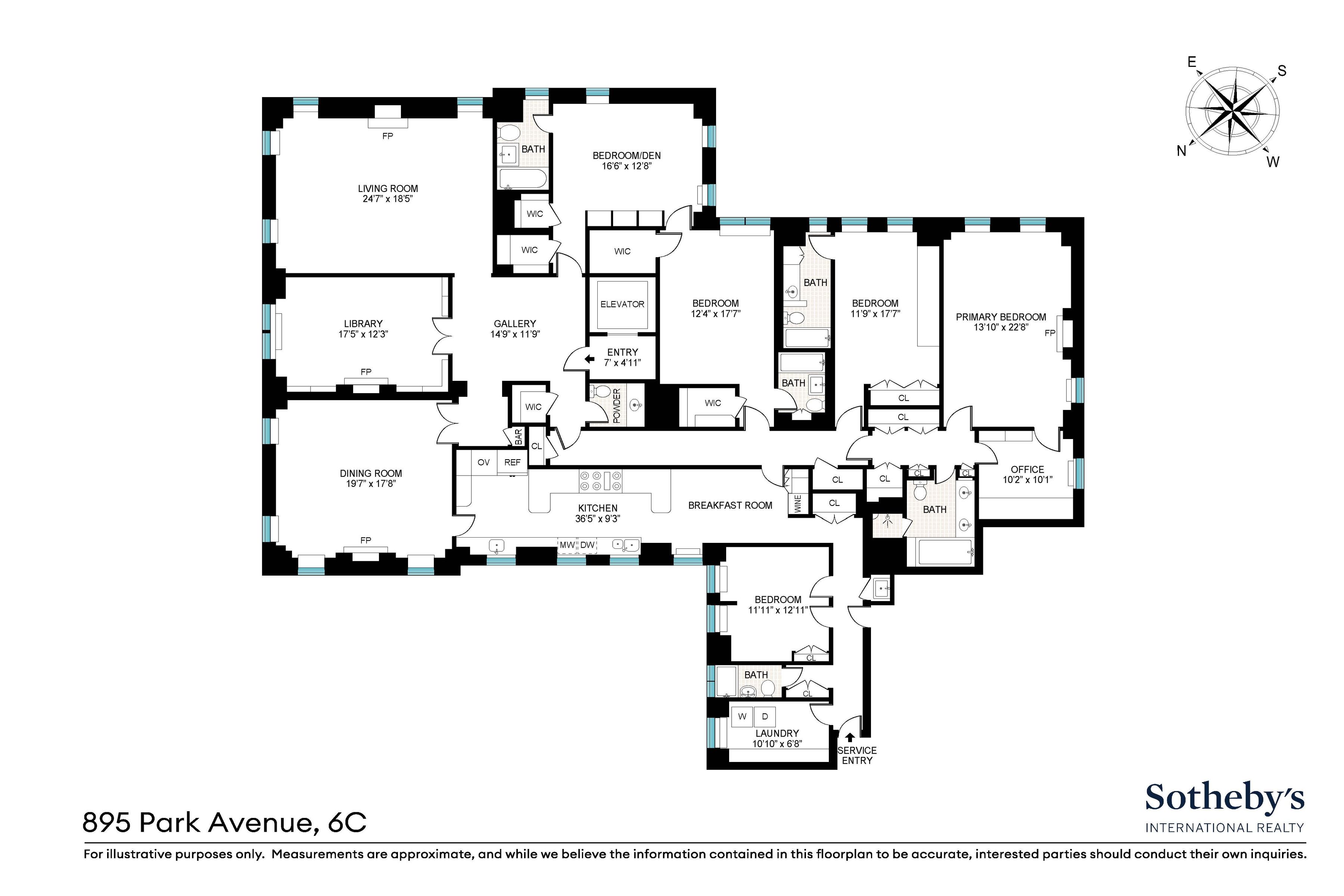  895 Park Avenue, Apt. 6C - 物件實景