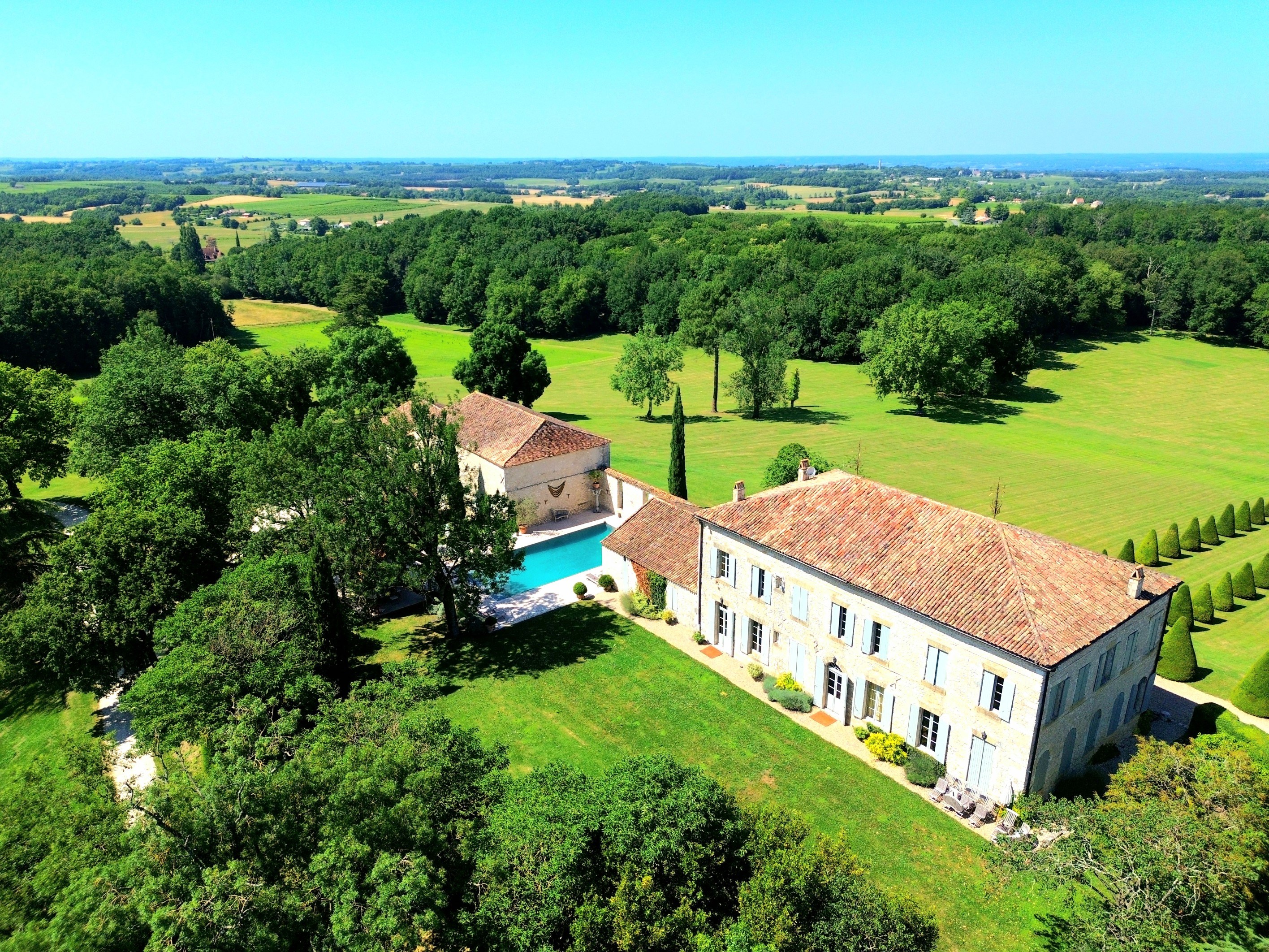  Exceptional 18th century manor house with panoramic views and Bergerac wine est… - 物件實景