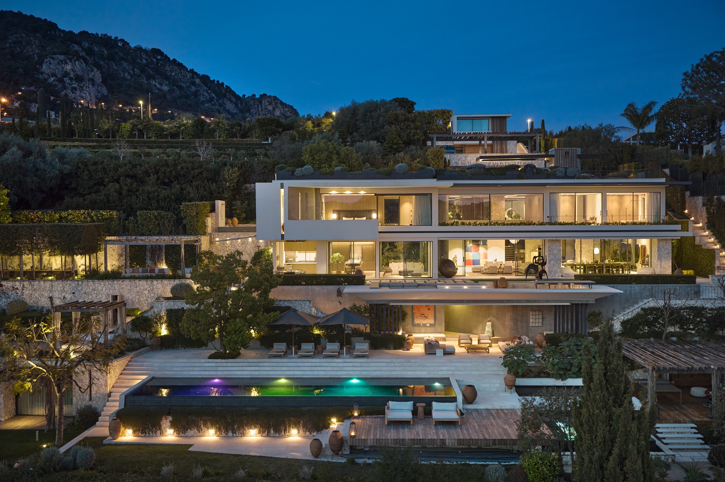  Villefranche-sur-Mer contemporary estate with panoramic sea views over the bay - 物件實景