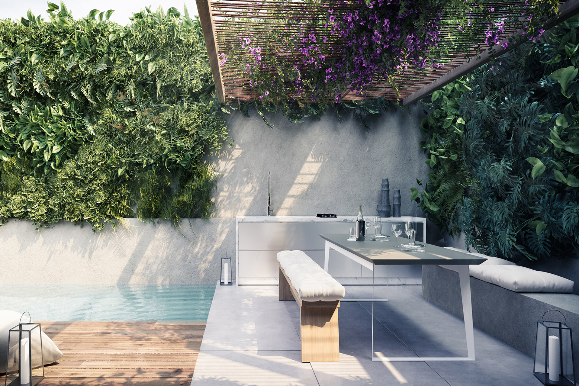 Newly built townhouse with garden and pool in central Poble Nou - 物件實景