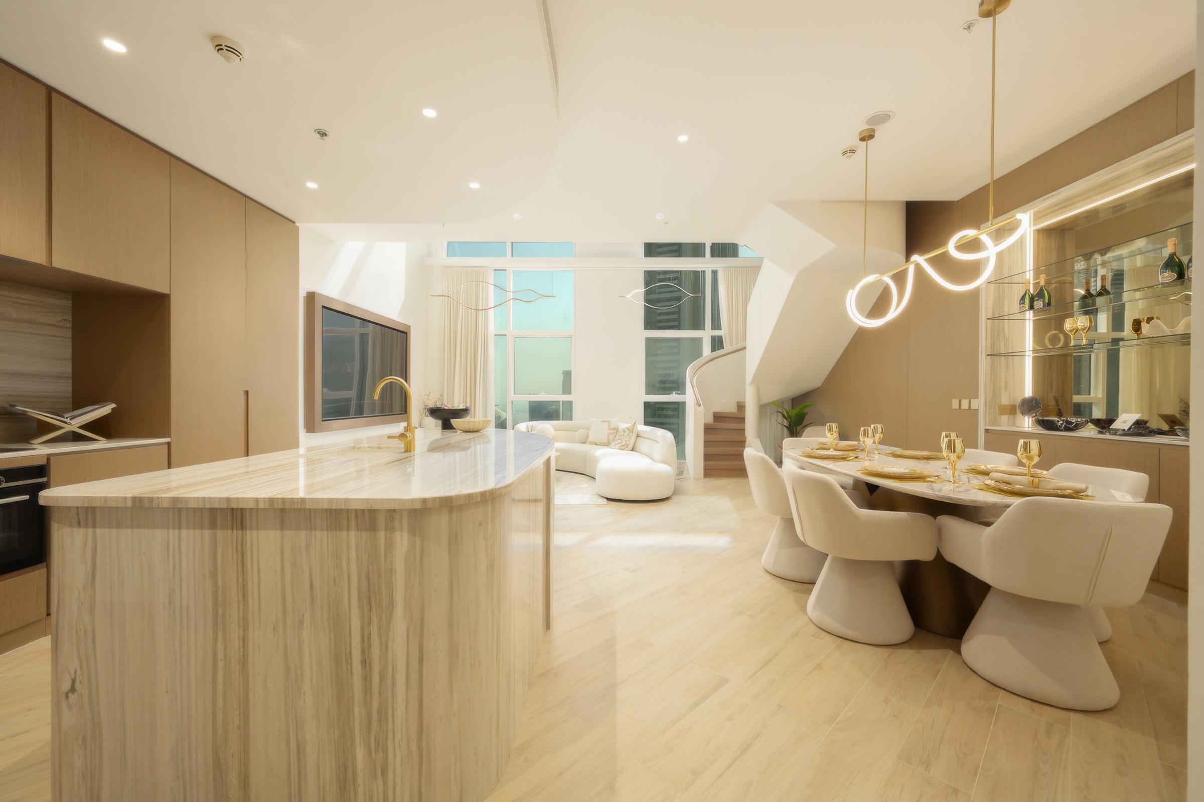  High-Floor Corner Duplex in DIFC - 物件實景