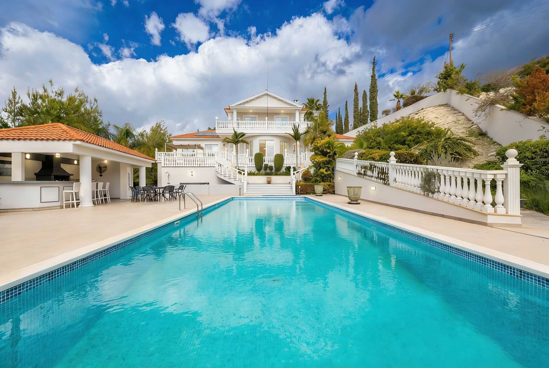  Secluded Villa in Akrounta, Limassol, with Panoramic Views and Pool - 物件實景