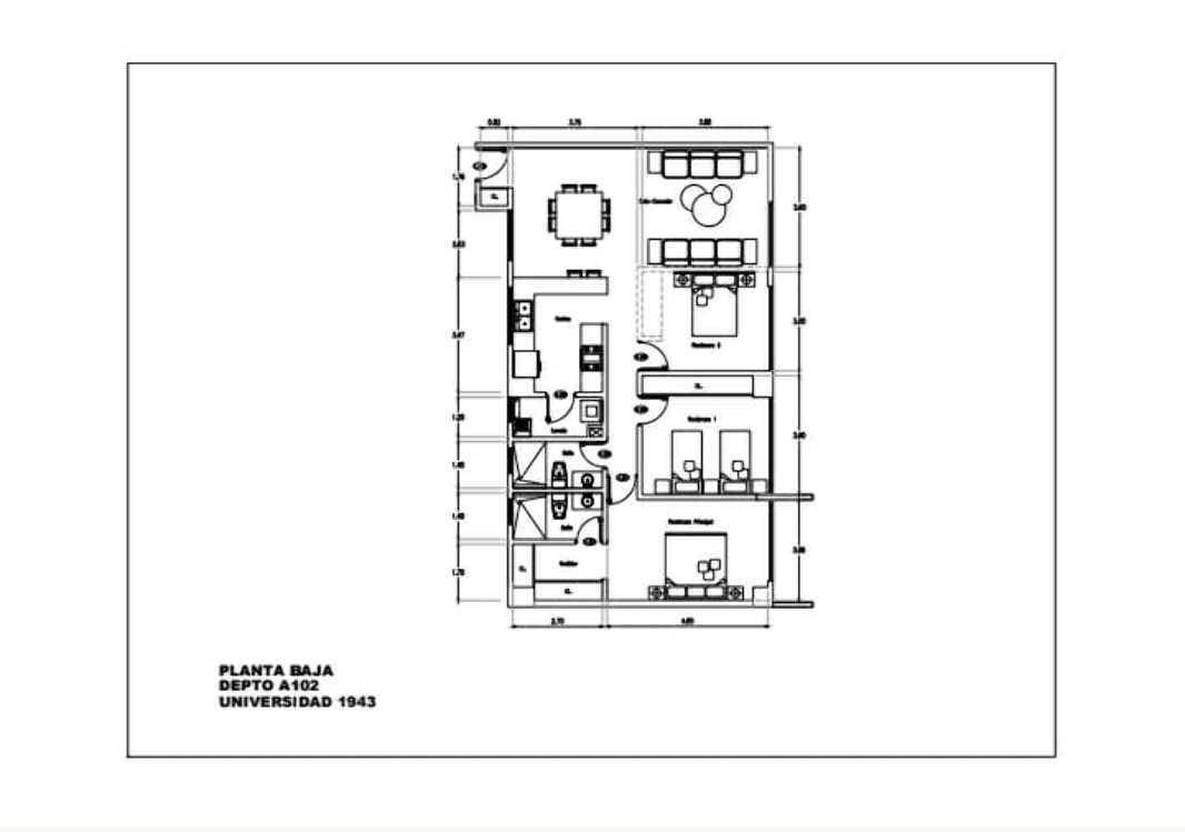 Av. Universidad, Coyoacán, Ciudad de México, 04360, Mexico, 3 Bedrooms Bedrooms, ,2 BathroomsBathrooms,Residential,For Sale,Av. Universidad,1443703