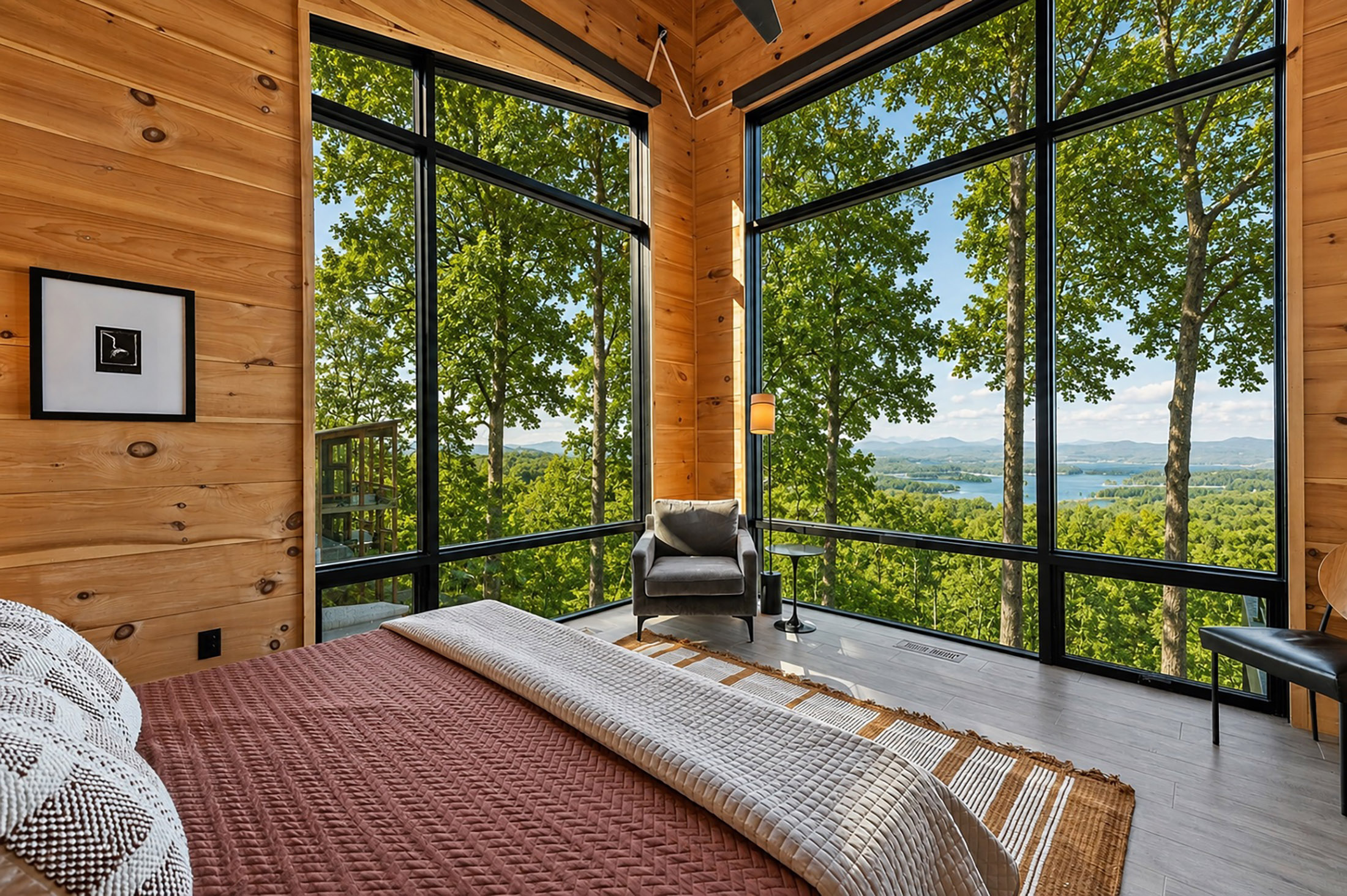  Contemporary Architectural Estate Overlooking Blue Ridge Lake - 物件實景
