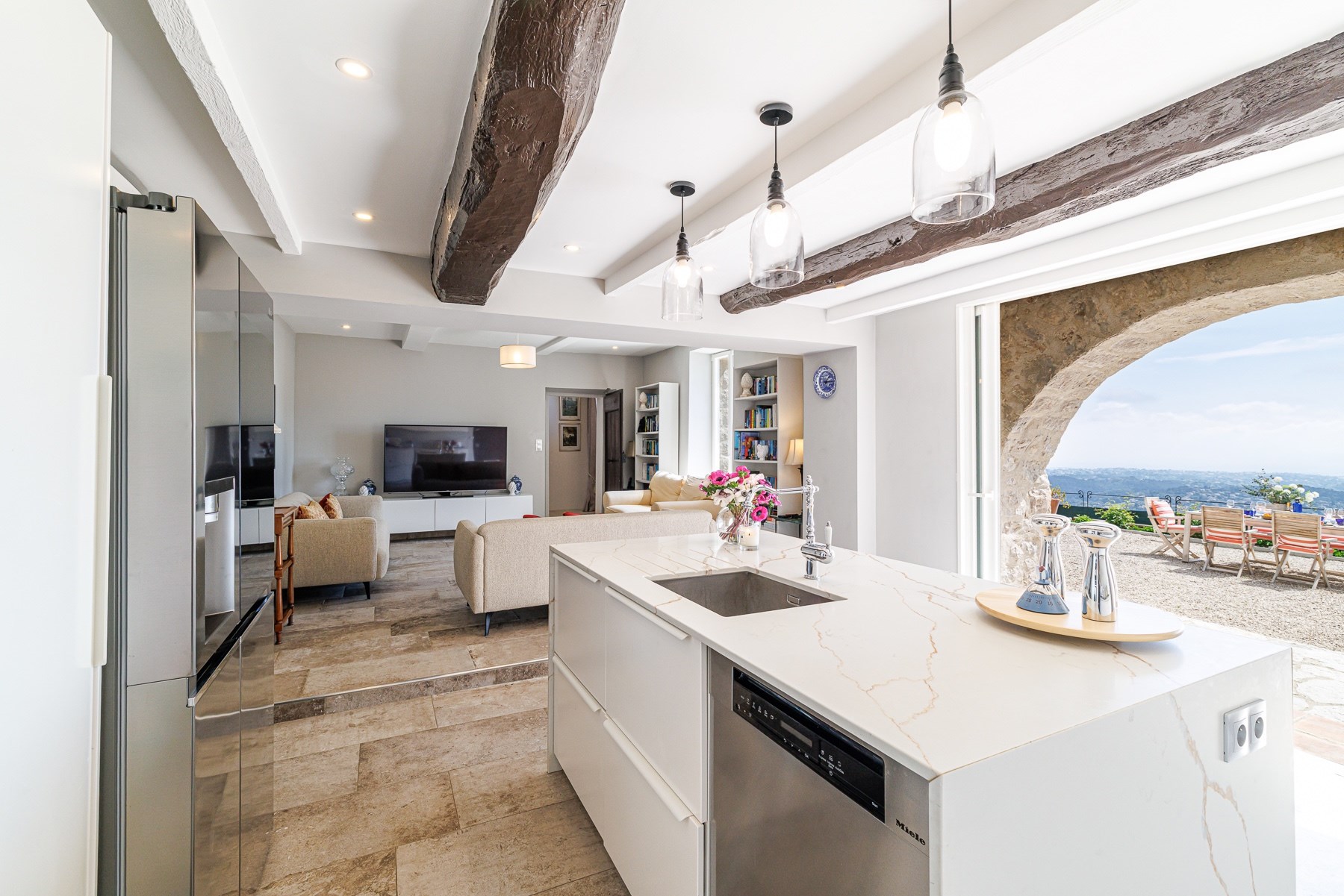 Vence stone house with panoramic sea views and development potential near Nice … - 物件實景