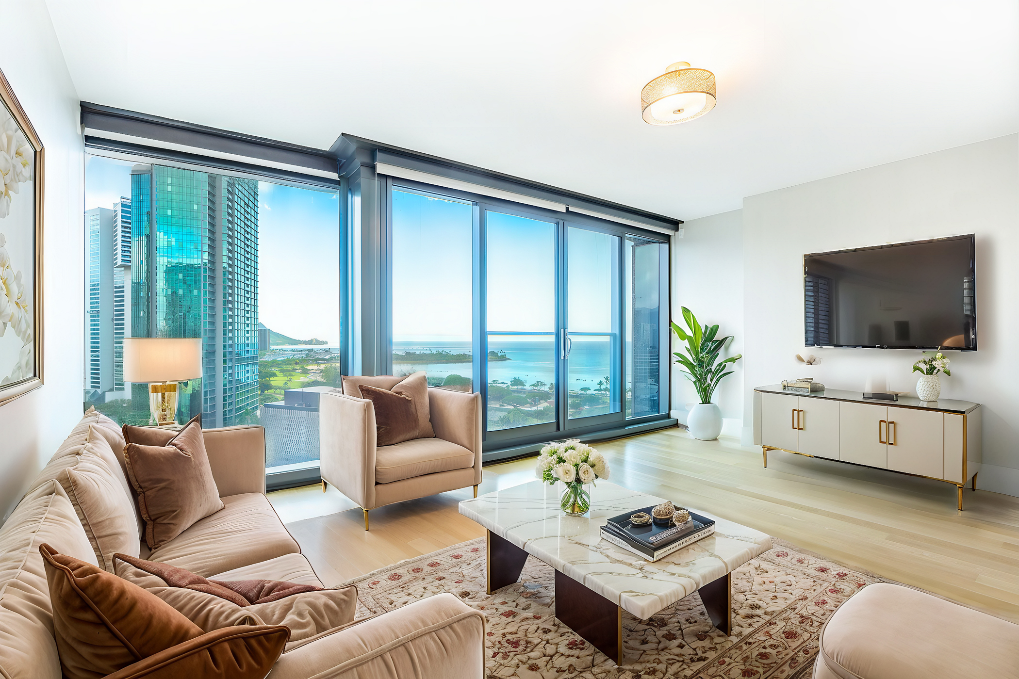 Anaha, Kakaako, City, Diamond Head, Ocean views 