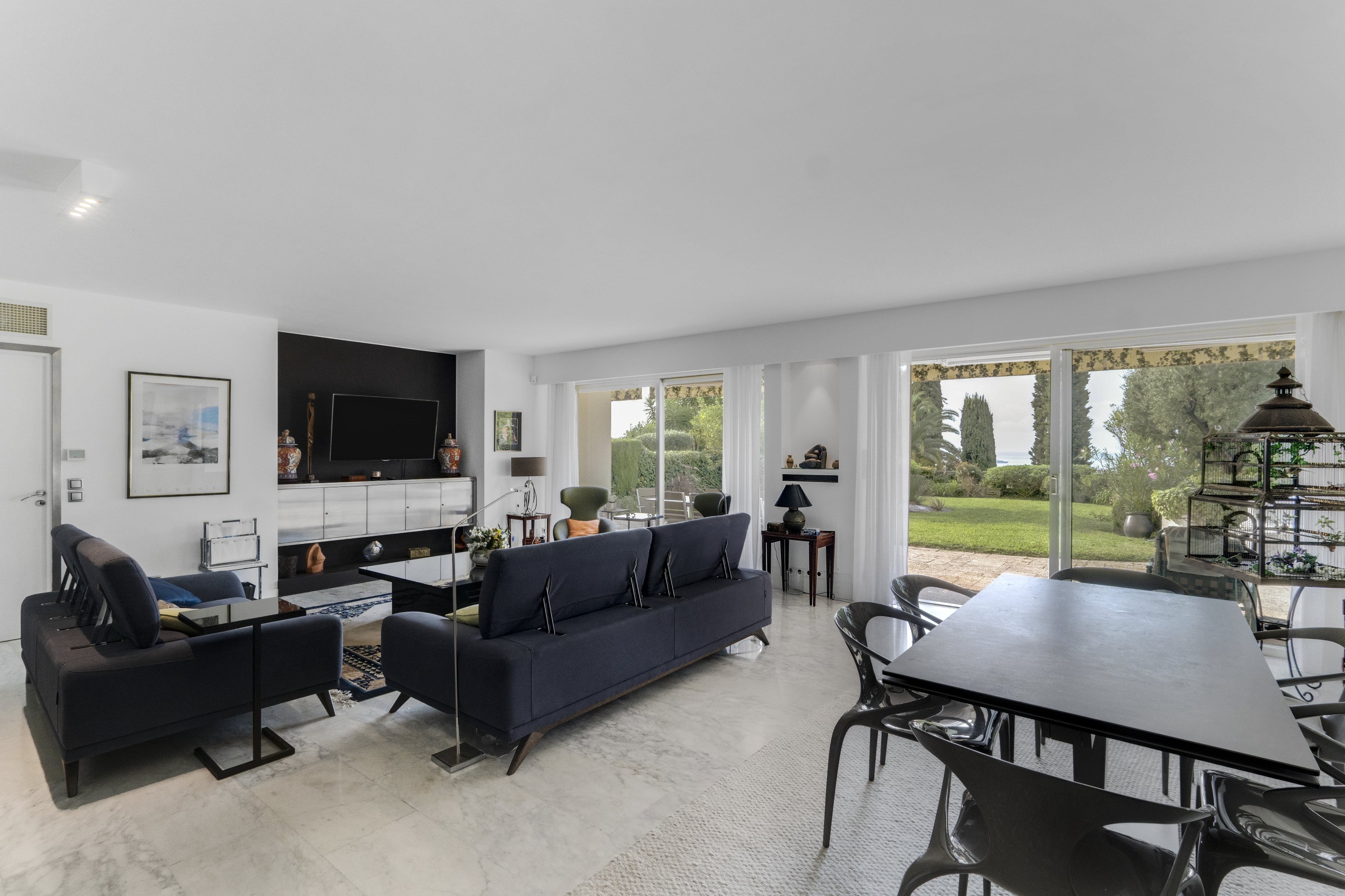  Cannes Croix des Gardes, luxury garden apartment for sale, sea views, private g… - 物件實景