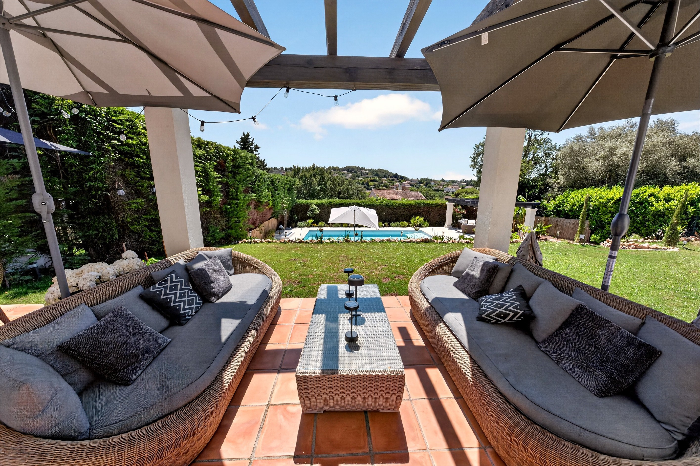  Villa with pool and countryside views in Plascassier near Valbonne - 物件實景