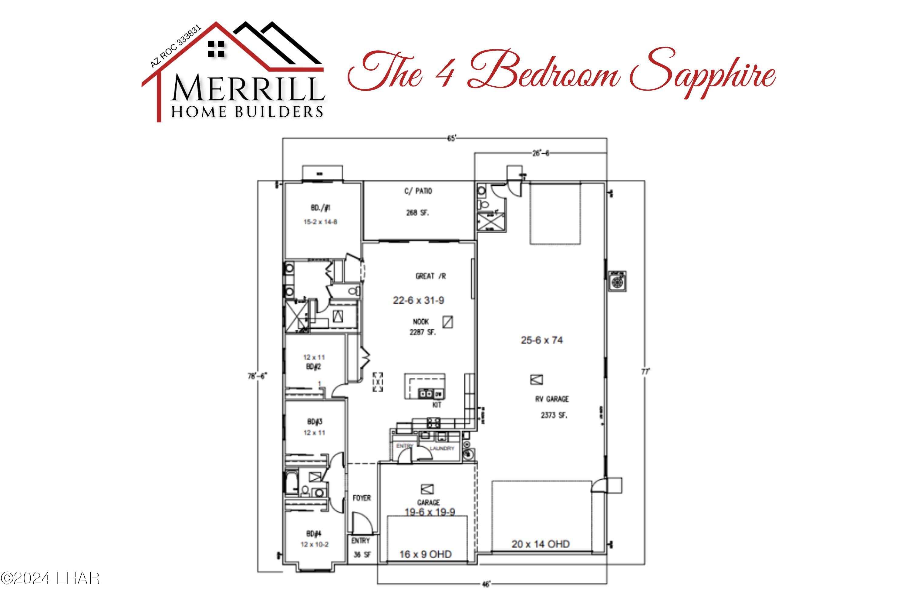 4 Bedroom Sapphire On-Your-Lot Plan, Lake Havasu City, Arizona, 86403, United States, 4 Bedrooms Bedrooms, ,1 BathroomBathrooms,Residential,For Sale,4 Bedroom Sapphire On-Your-Lot Plan,1630978