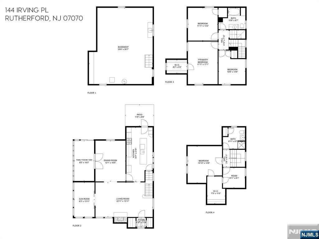 Rutherford, New Jersey, 07070, United States, 4 Bedrooms Bedrooms, ,2 BathroomsBathrooms,Residential,For Sale,1901236