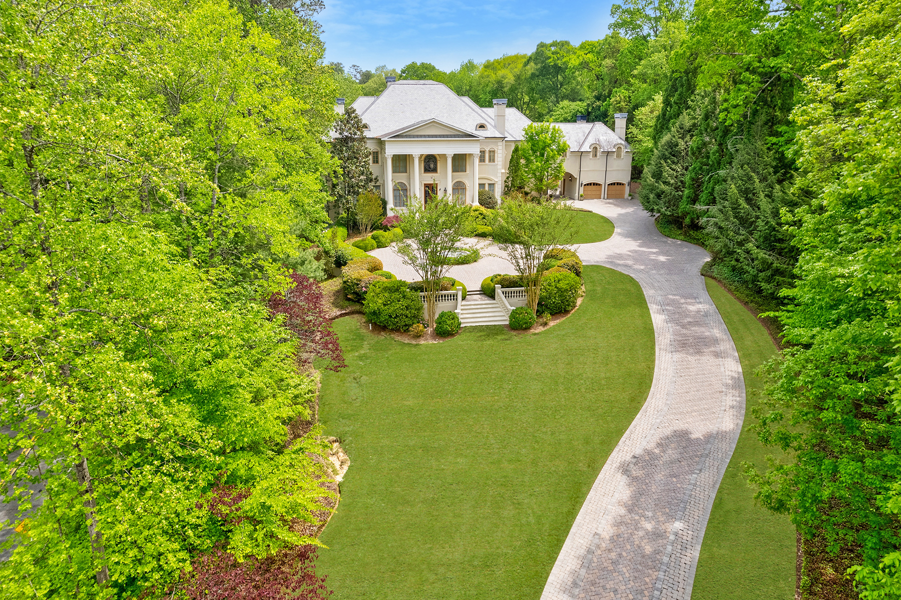 Private Gated Greek Revival-style Estate