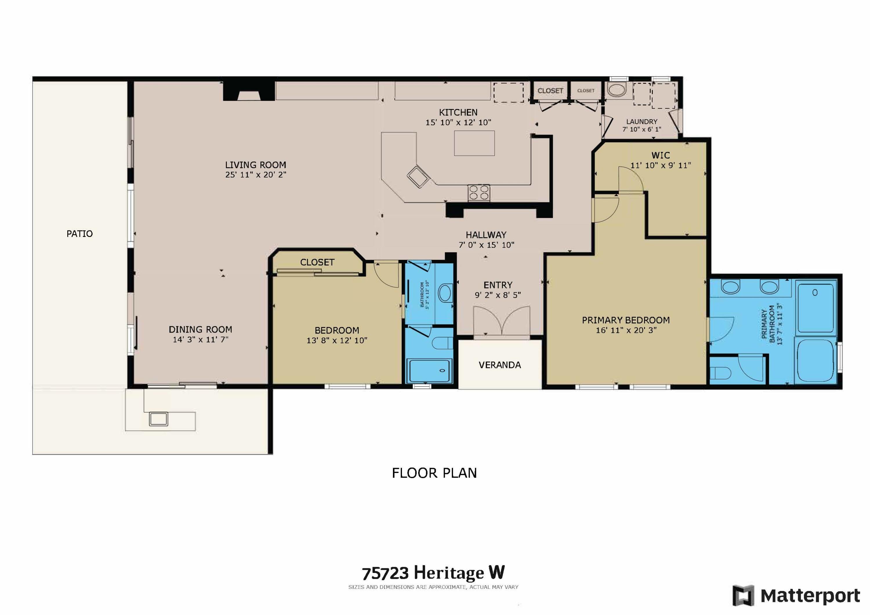 75715 Heritage W, Palm Desert, California, 92211, United States, 3 Bedrooms Bedrooms, ,1 BathroomBathrooms,Residential,For Sale,75715 Heritage W,1679085