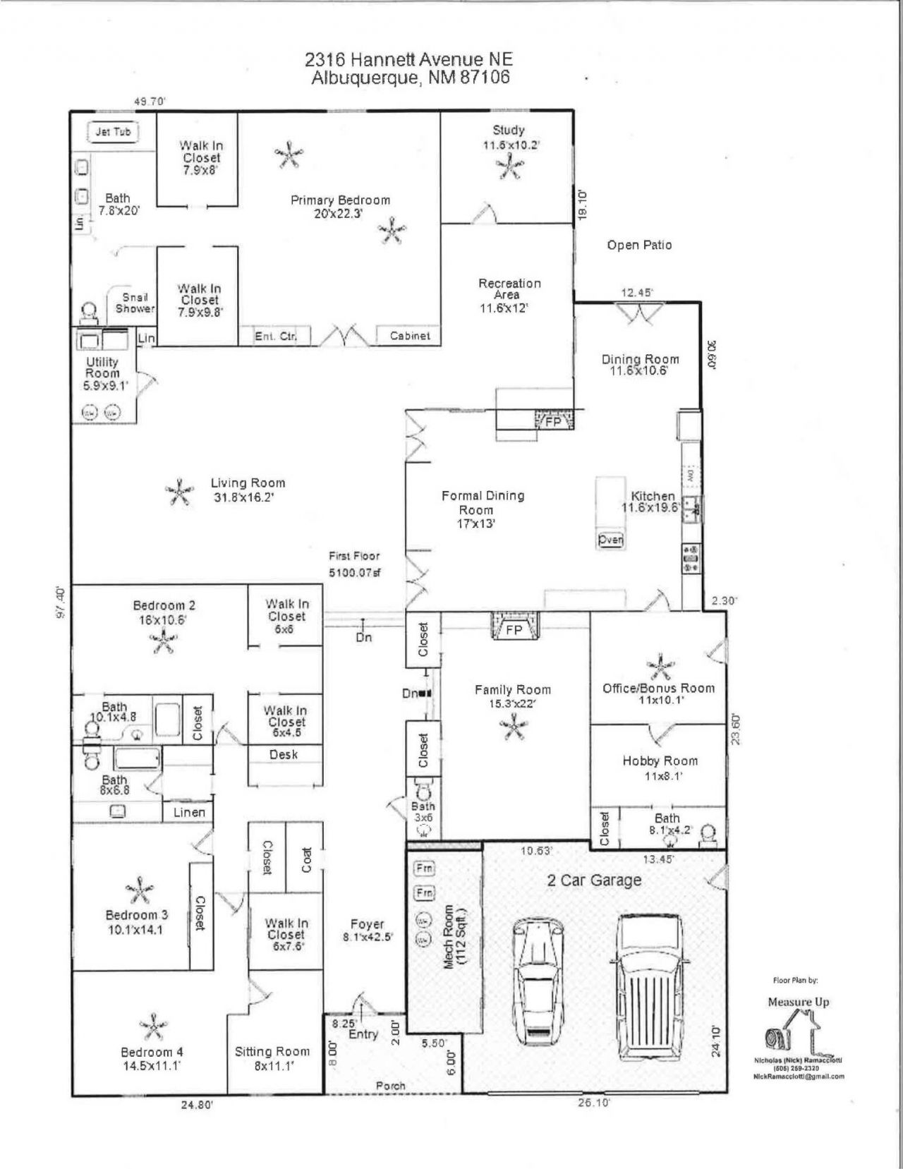 Albuquerque, New Mexico, 87106, United States, 4 Bedrooms Bedrooms, ,5 BathroomsBathrooms,Residential,For Sale,1896146