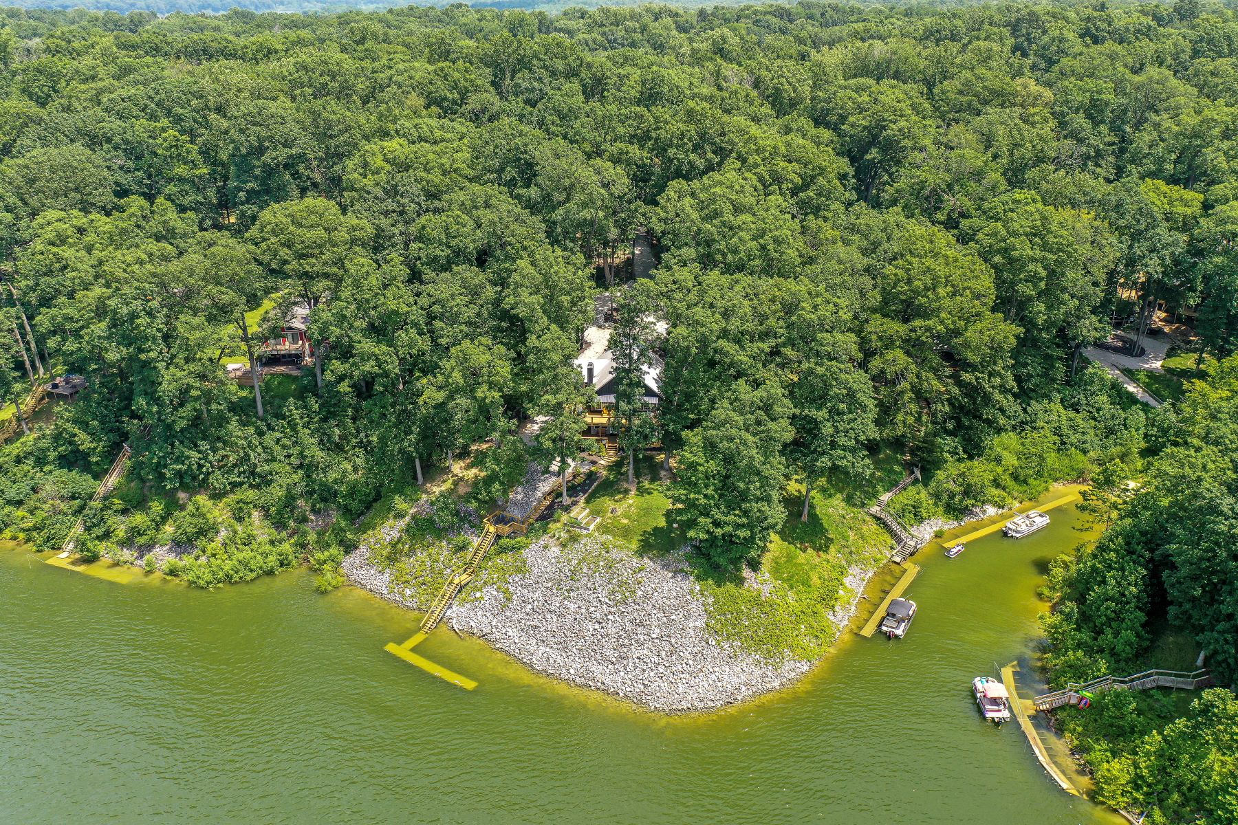  Extraordinary Custom Retreat Located on a Private Peninsula off Racoon Lake - 物件實景