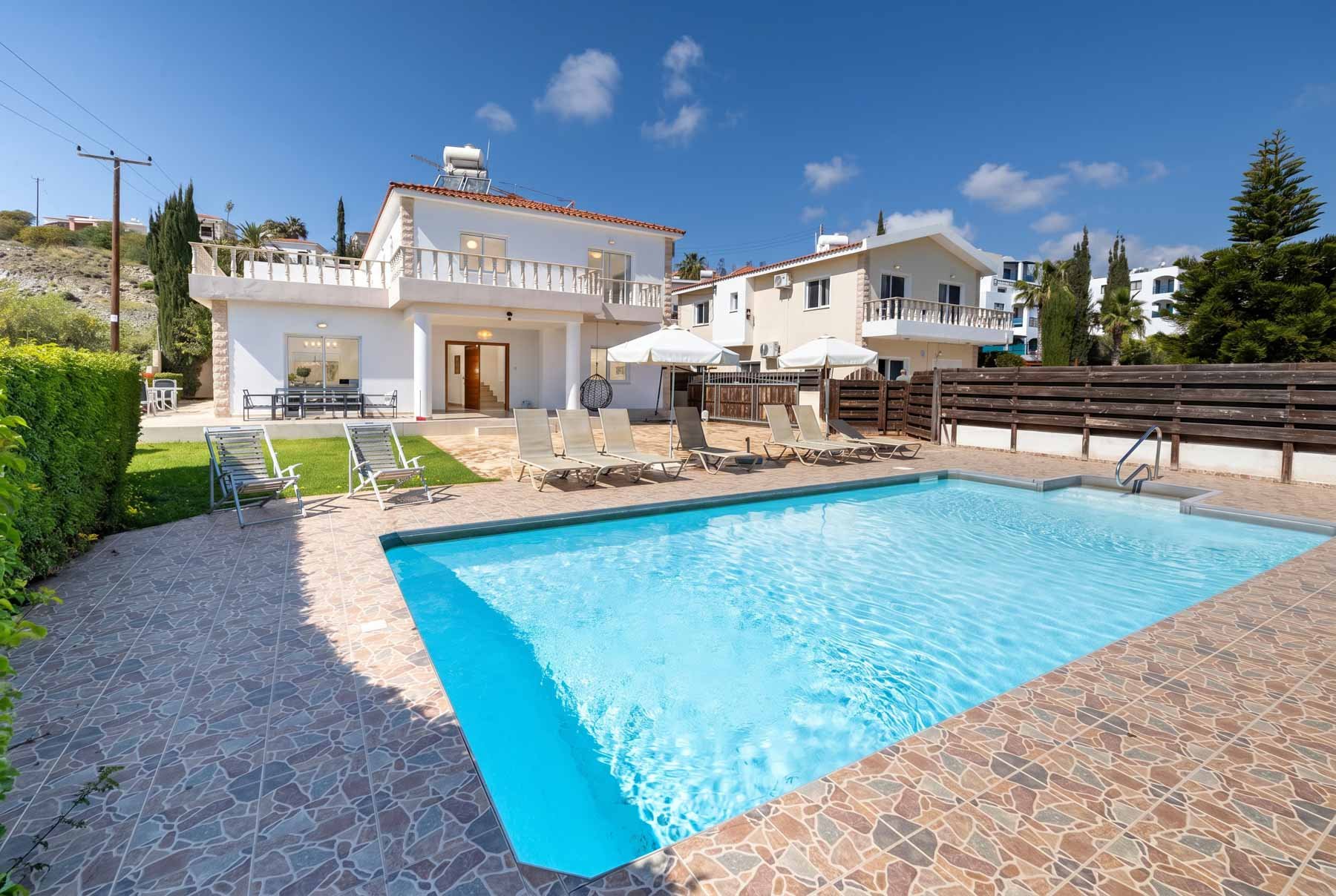  Five Bedroom Sea View Villa with Private Pool in Chloraka, Pafos - 物件實景
